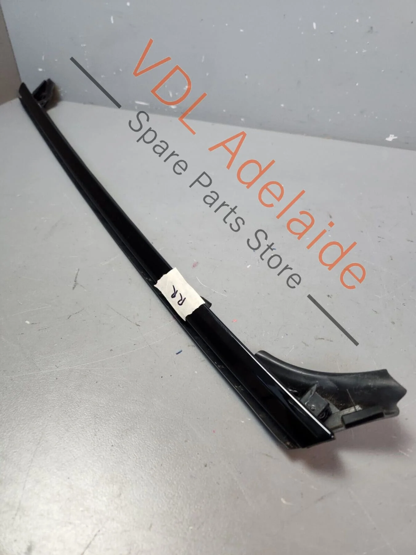Porsche Panamera 971 Rear Right Door Upper Exterior Seal with Gloss Black Trim - Image 2