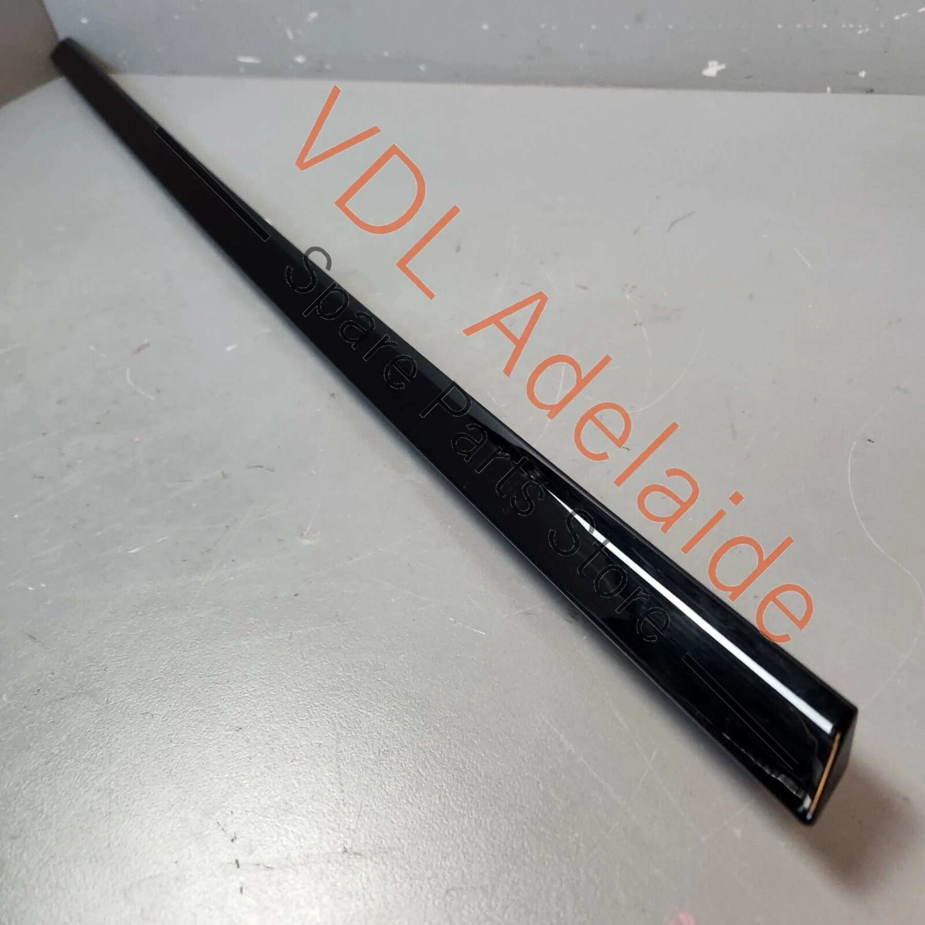Porsche Panamera 971 Rear Left Window Slot Seal Door Exterior Gloss Black - Image 2