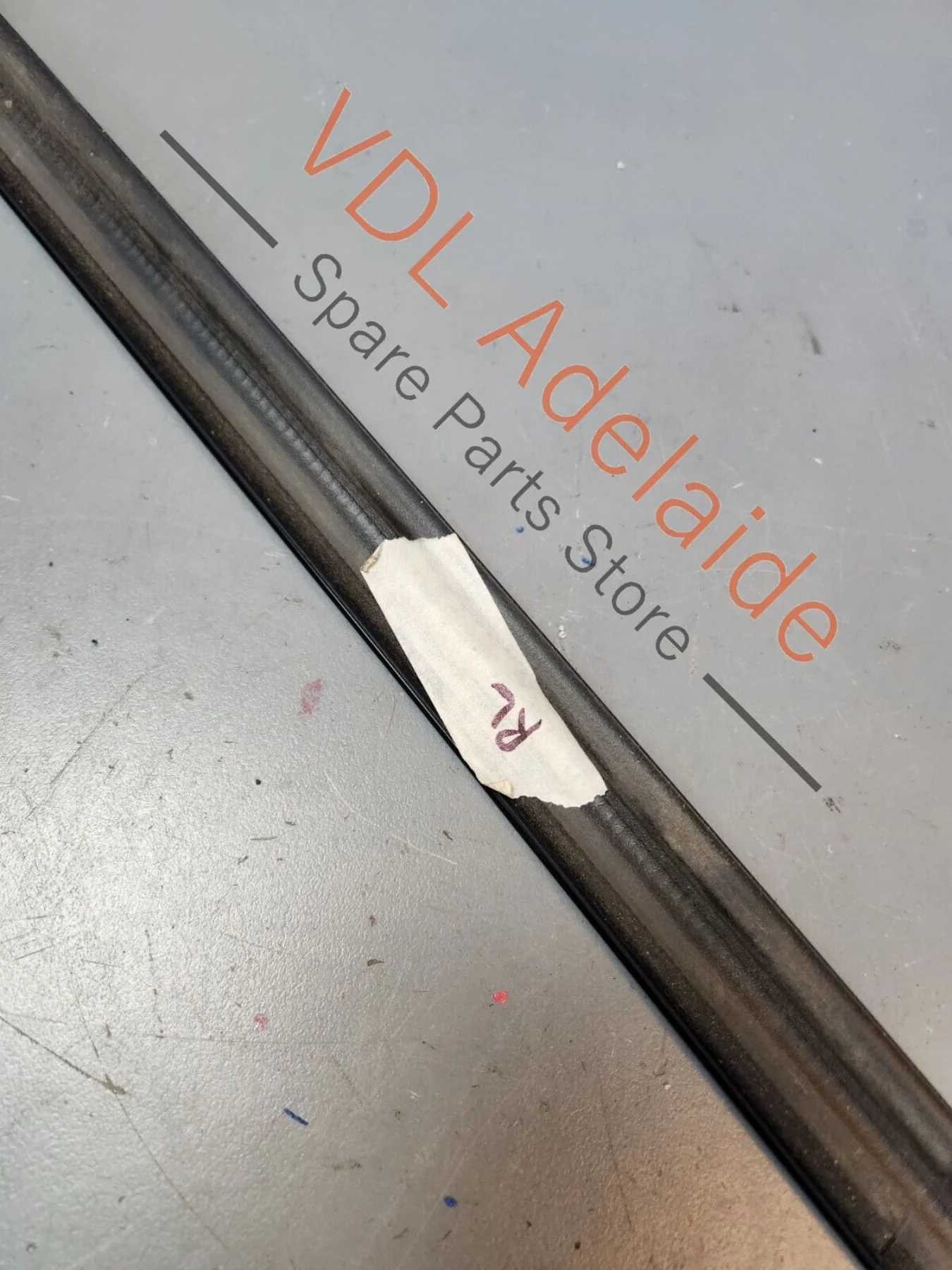 Porsche Panamera 971 Rear Left Window Slot Seal Door Exterior Gloss Black - Image 3