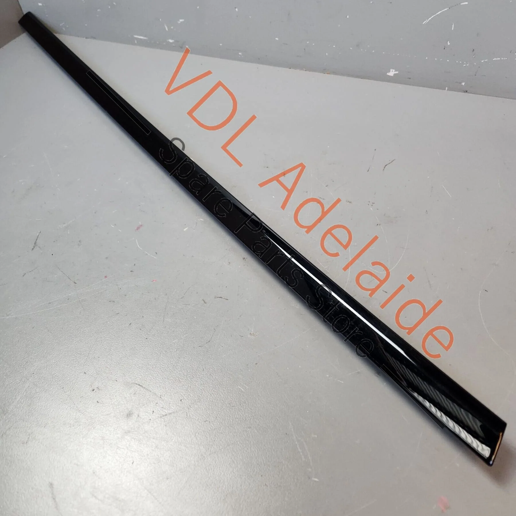 Porsche Panamera 971 Rear Left Window Slot Seal Door Exterior Gloss Black - Image 8