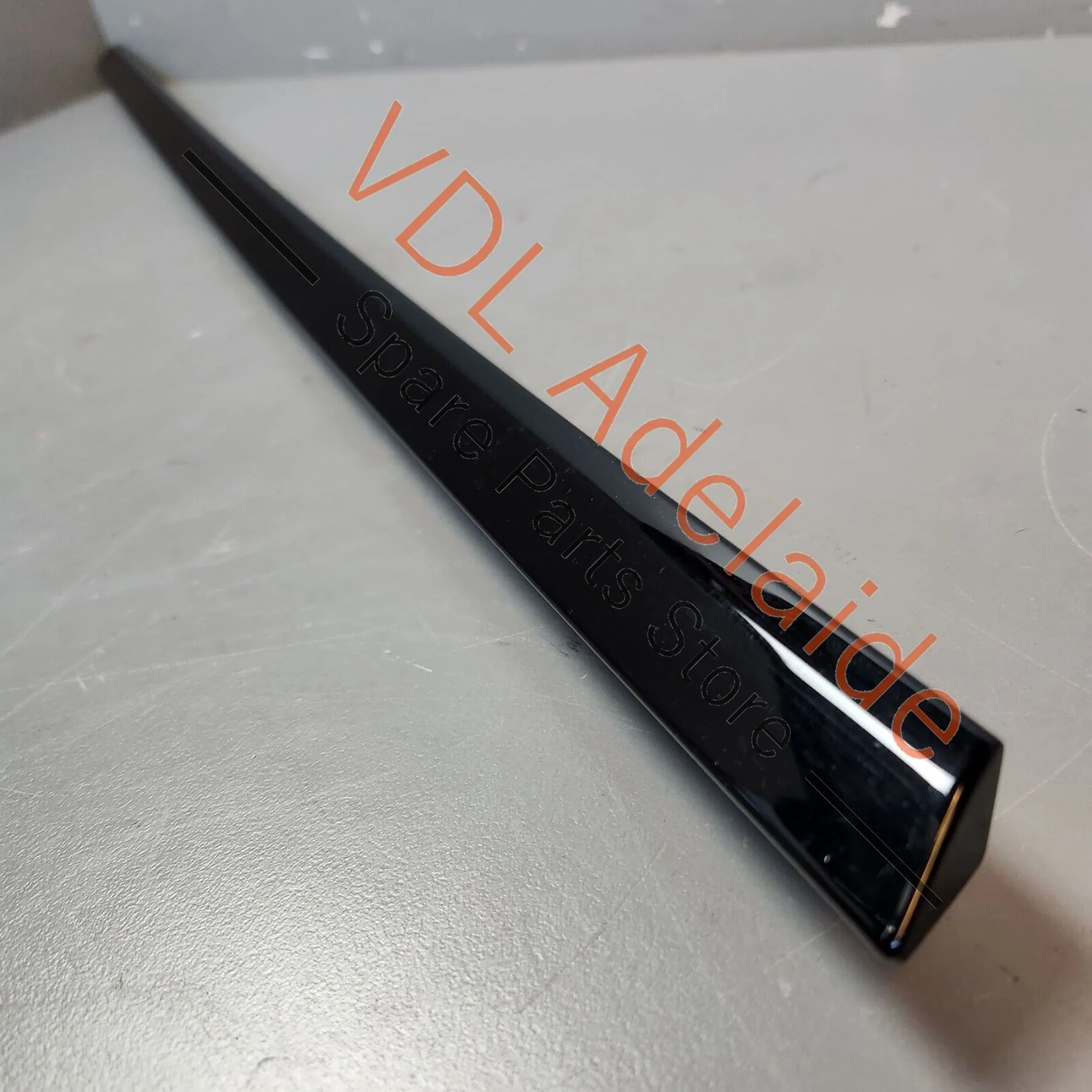 Porsche Panamera 971 Rear Left Window Slot Seal Door Exterior Gloss Black - Image 9