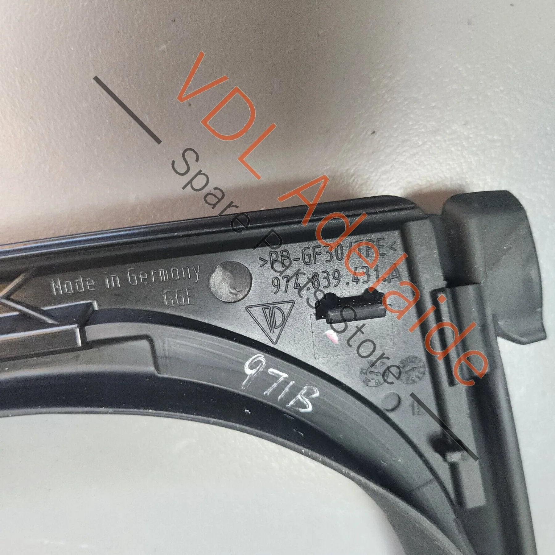 Porsche Panamera Turismo 971 Rear Left Door Window Seal Guide 971839431 - Image 6
