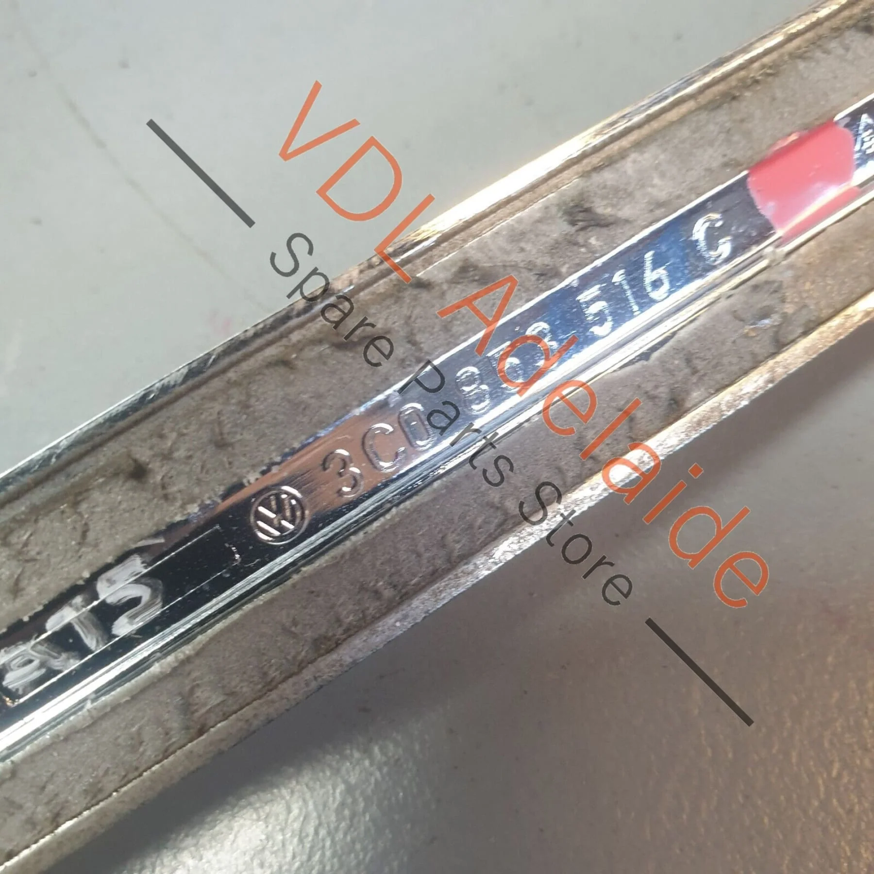 VW R36 Passat 3C B6 Chrome Protective Strip for Front Right Door 3C0853516C - Image 3