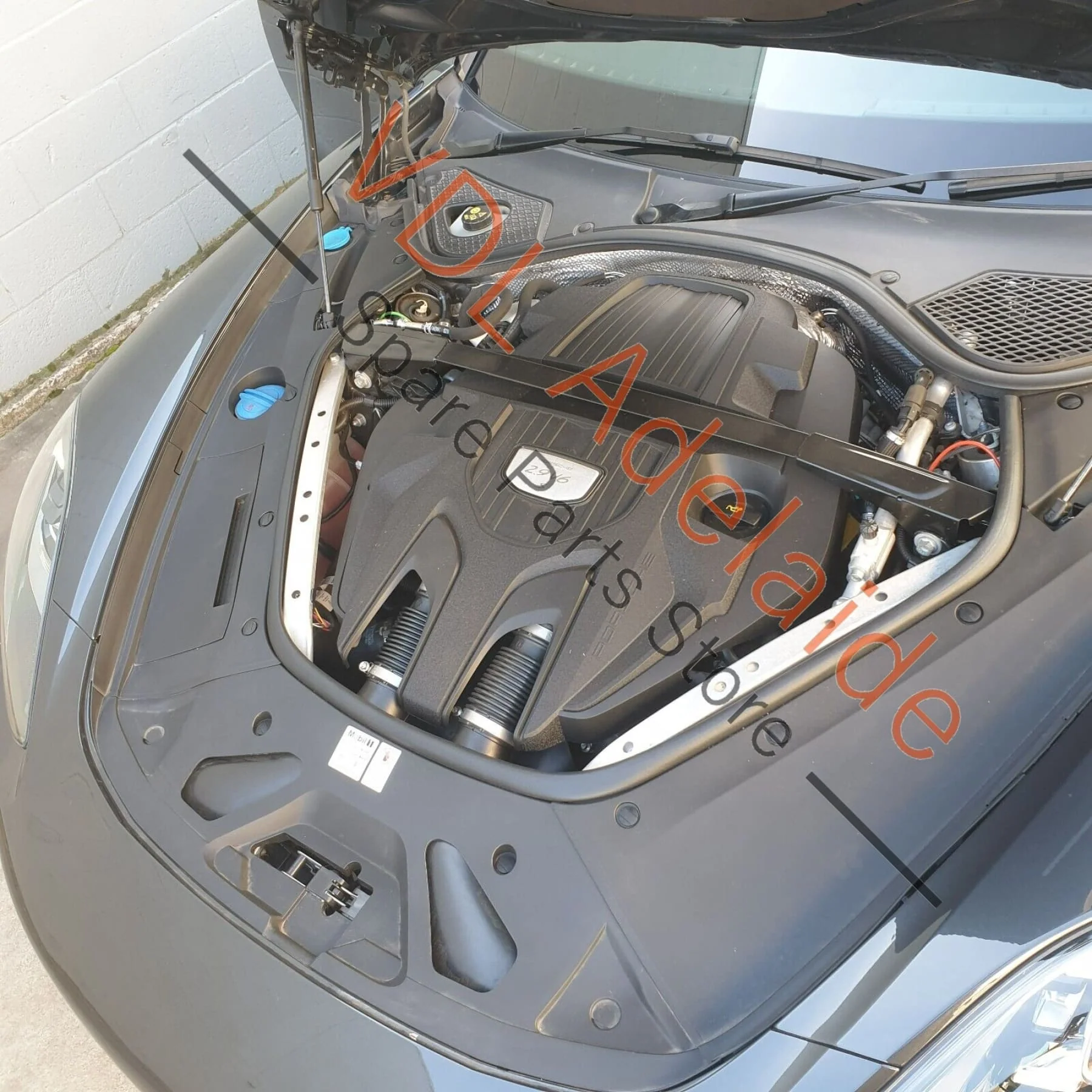 Porsche Panamera 971 Exterior Front Right Door Trim High Gloss Black 971853102E - Image 3