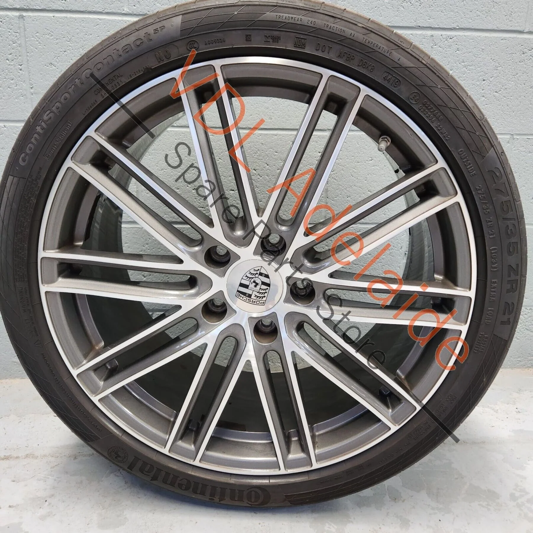 Porsche Panamera 971 Front Alloy Wheel 21 x 9.5 ET 69 Turbo Design #04
