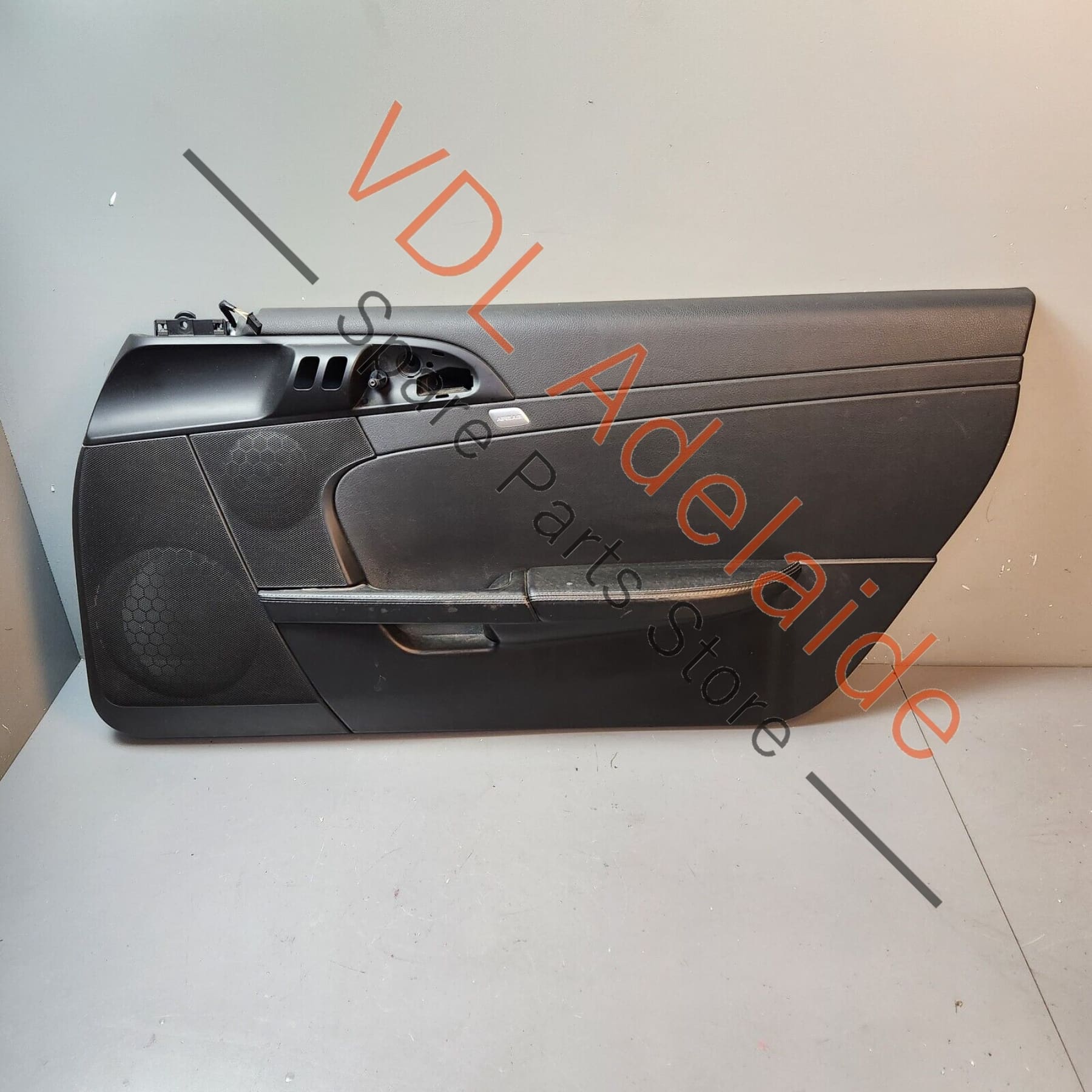 Porsche Cayman R 987 Right Side Door Panel Card Interior Trim Black Leather