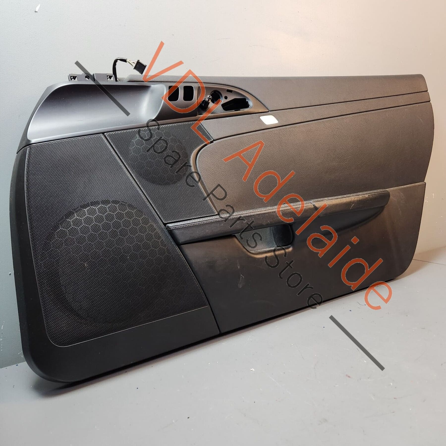 Porsche Cayman R 987 Right Side Door Panel Card Interior Trim Black Leather - Image 16