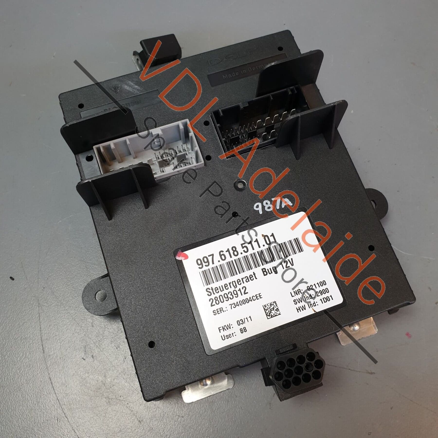 Porsche 997 Cayman R 987 Control Unit Module for Front End 99761851101
