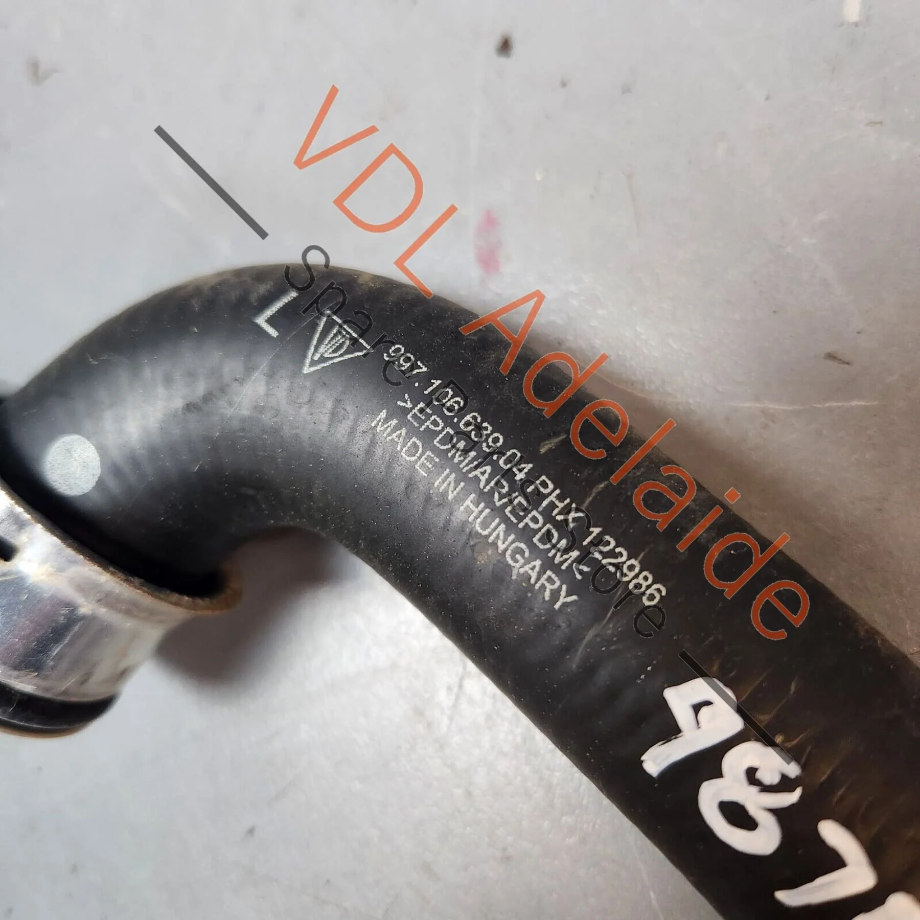Porsche Cayman R 987 Coolant Hose 99710663904 - Image 4