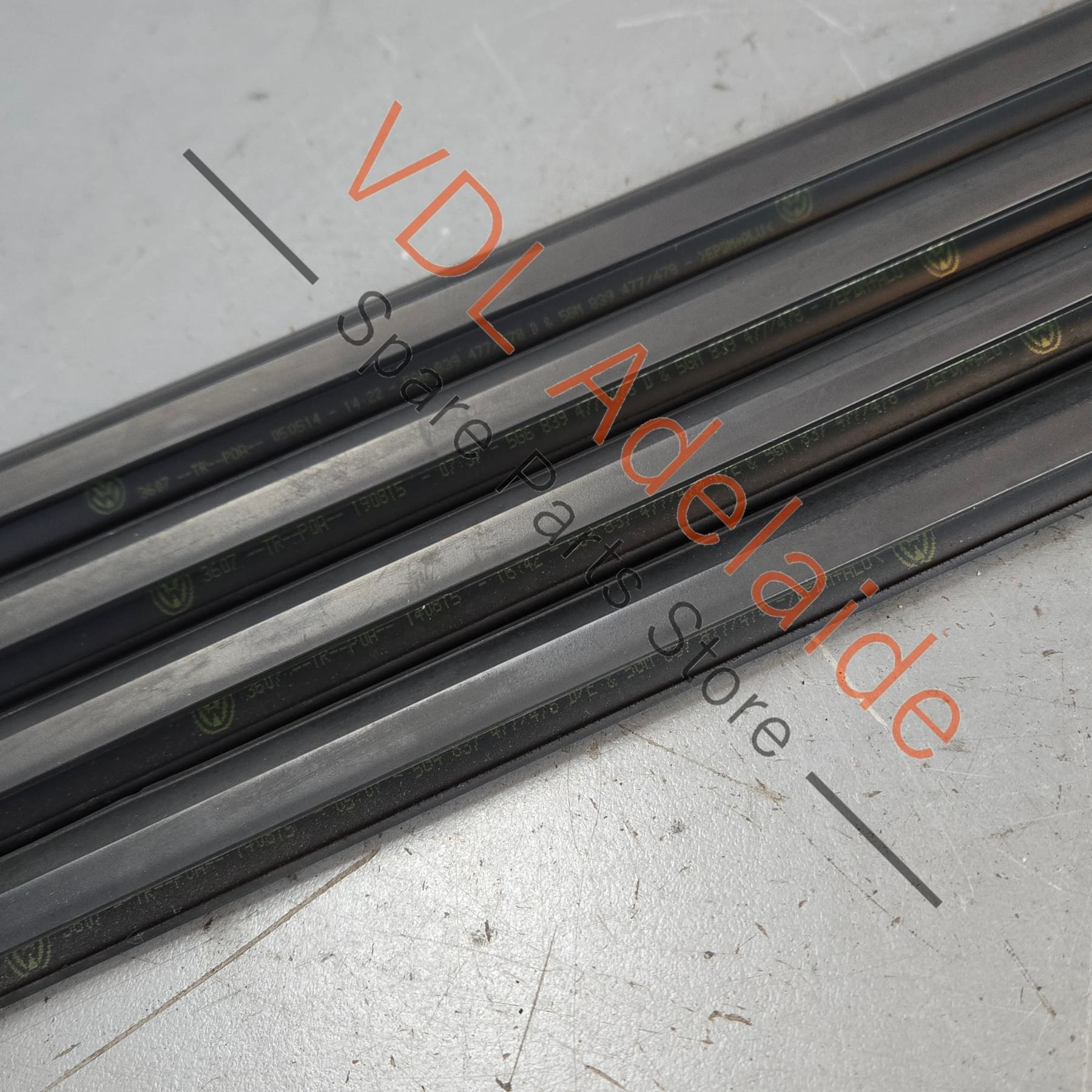 VW Golf MK7 Window Aperture Slot Seal Lower Moulding for Door Set of 4 - Image 7