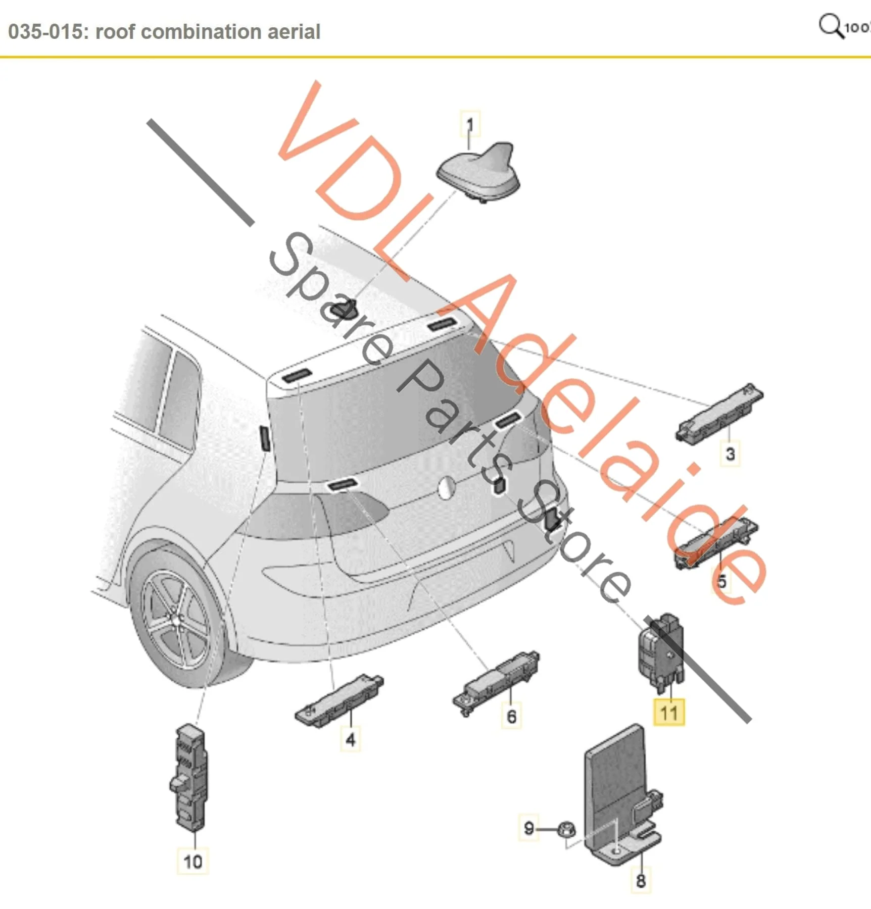 VW Golf Mk7 Disturbance Suppressor for AM Radio 5Q0035570 - Image 2