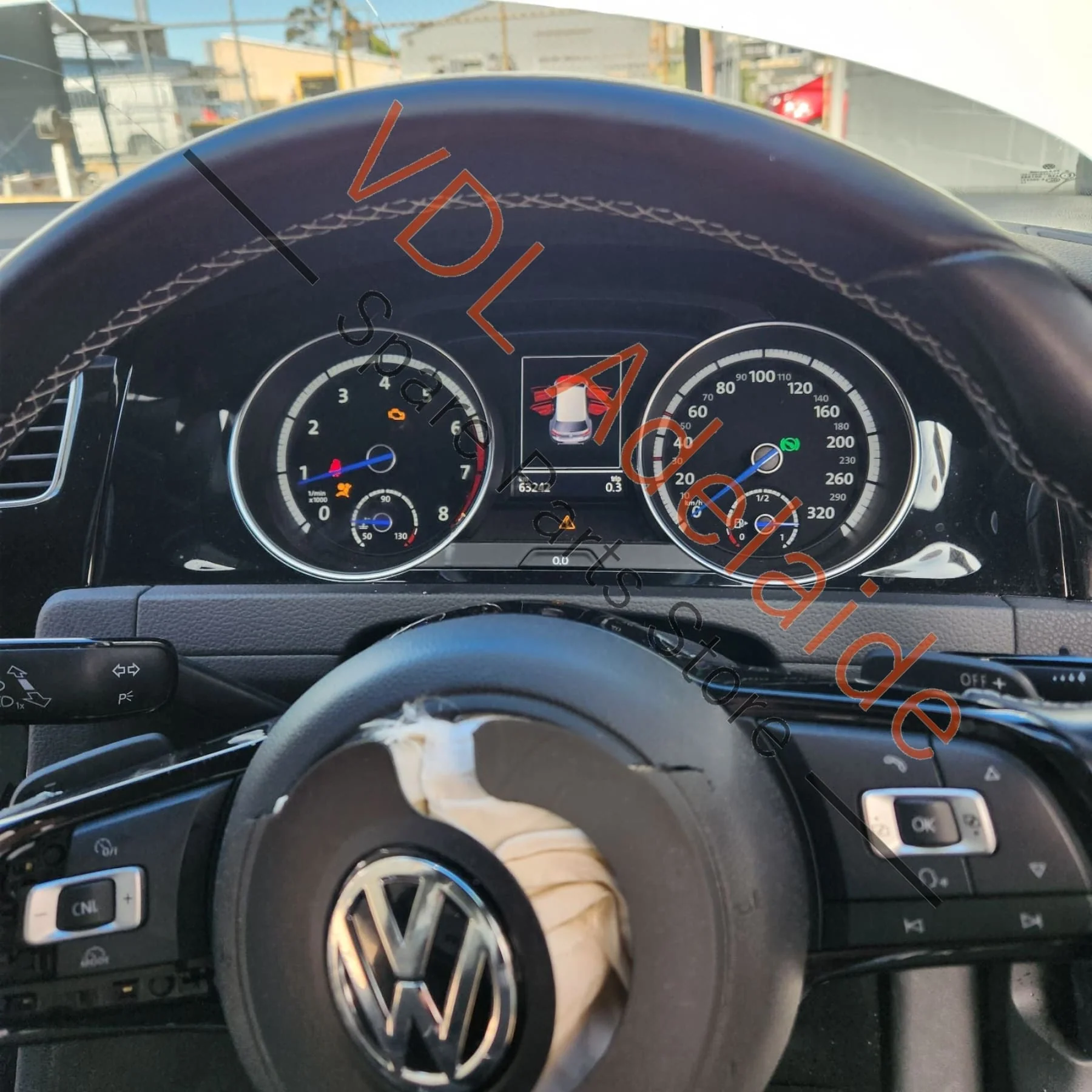 VW Golf R Mk7 Headlight Light Switch Retaining Frame Trim Black Gloss RHD 5G2858060C - Image 12