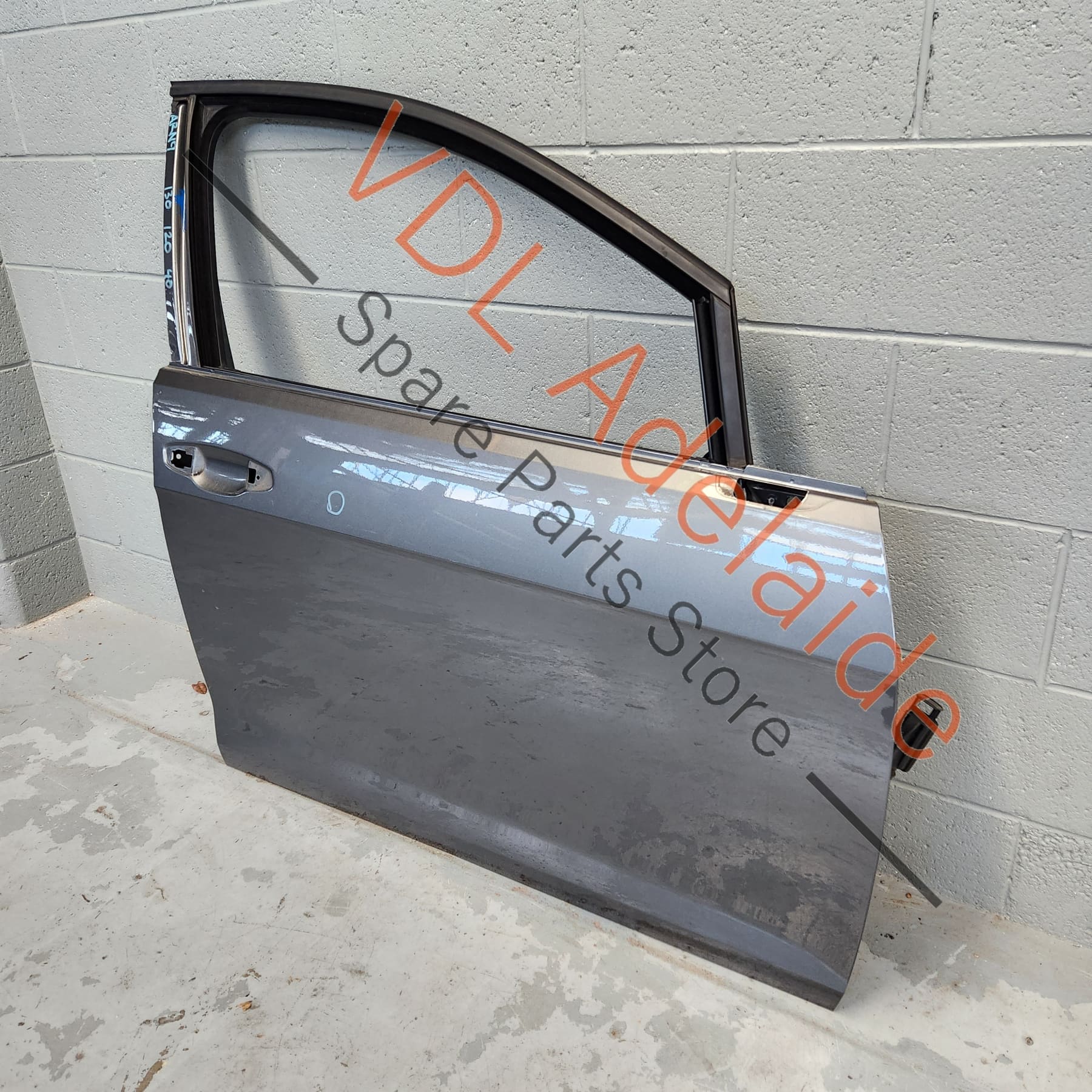 VW Golf MK7 7.5 Front Right Door Shell Panel Indium Grey LR7H - Image 2