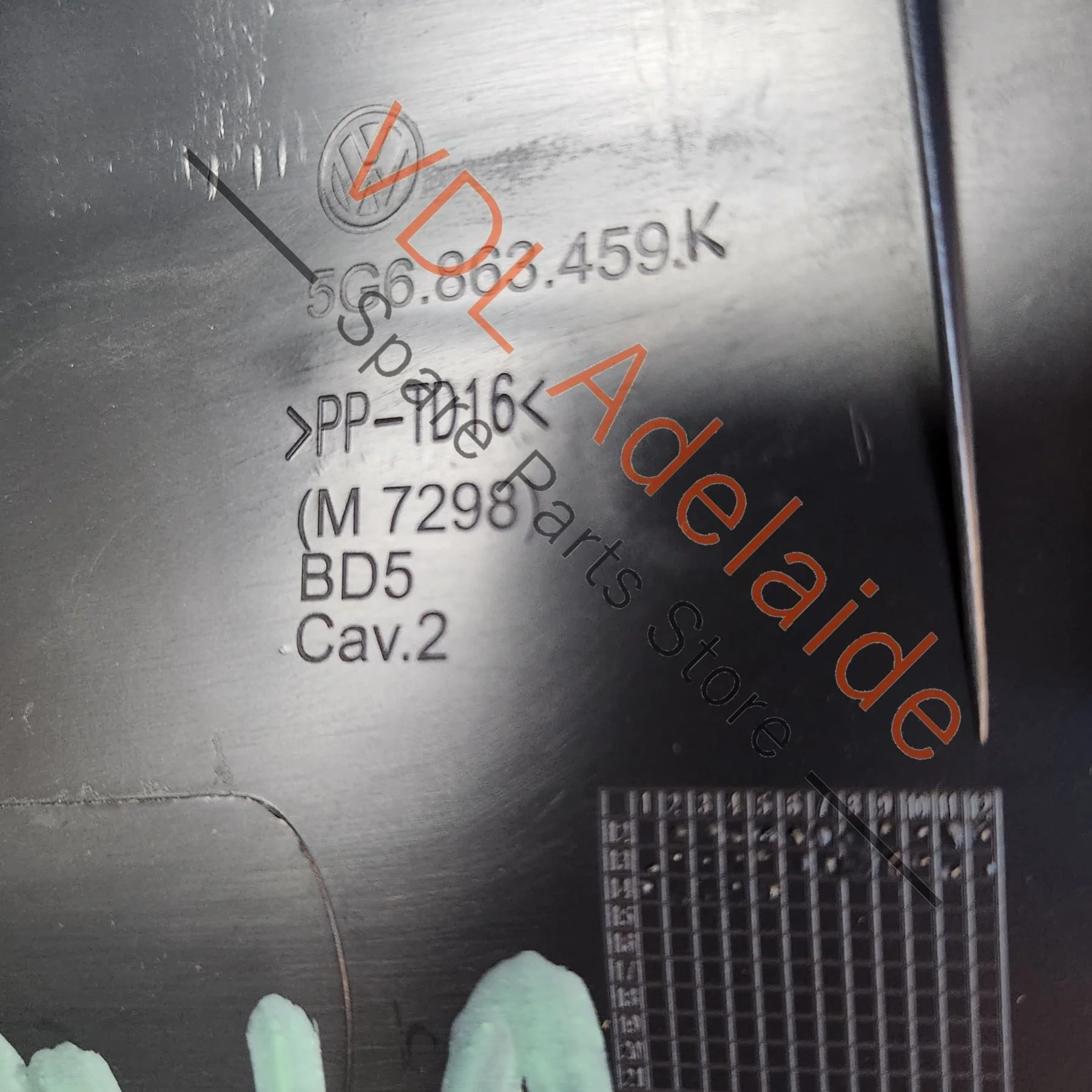 VW Golf MK7 Rear Hatch Boot Cargo Load Edge Trim Strip Interior Trim 5G6863459K 82V - Image 2