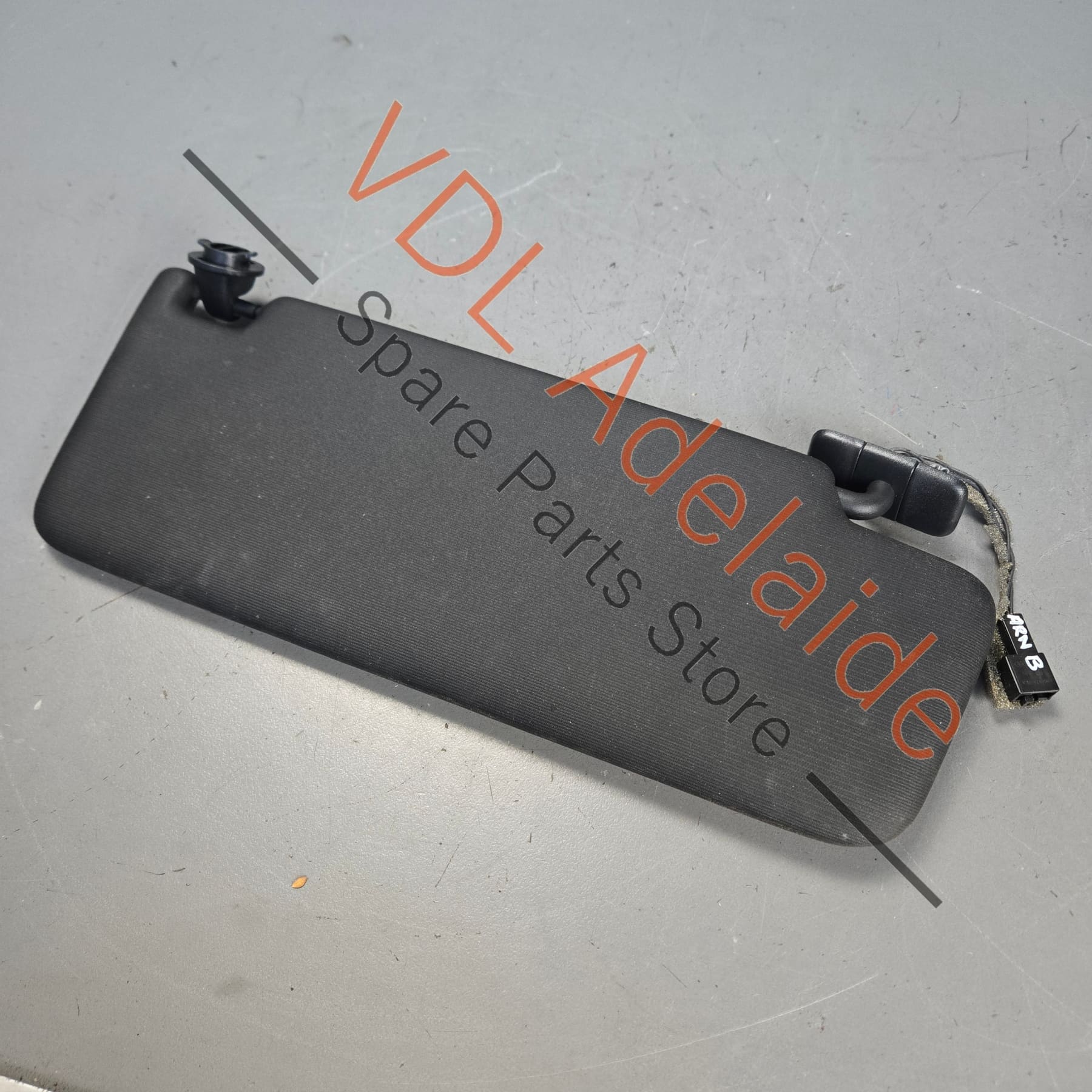 VW Golf Mk7 Black Left Side Sun Visor with Illuminated Mirror & Cover 5G0857551AJ 3H8 - Image 4