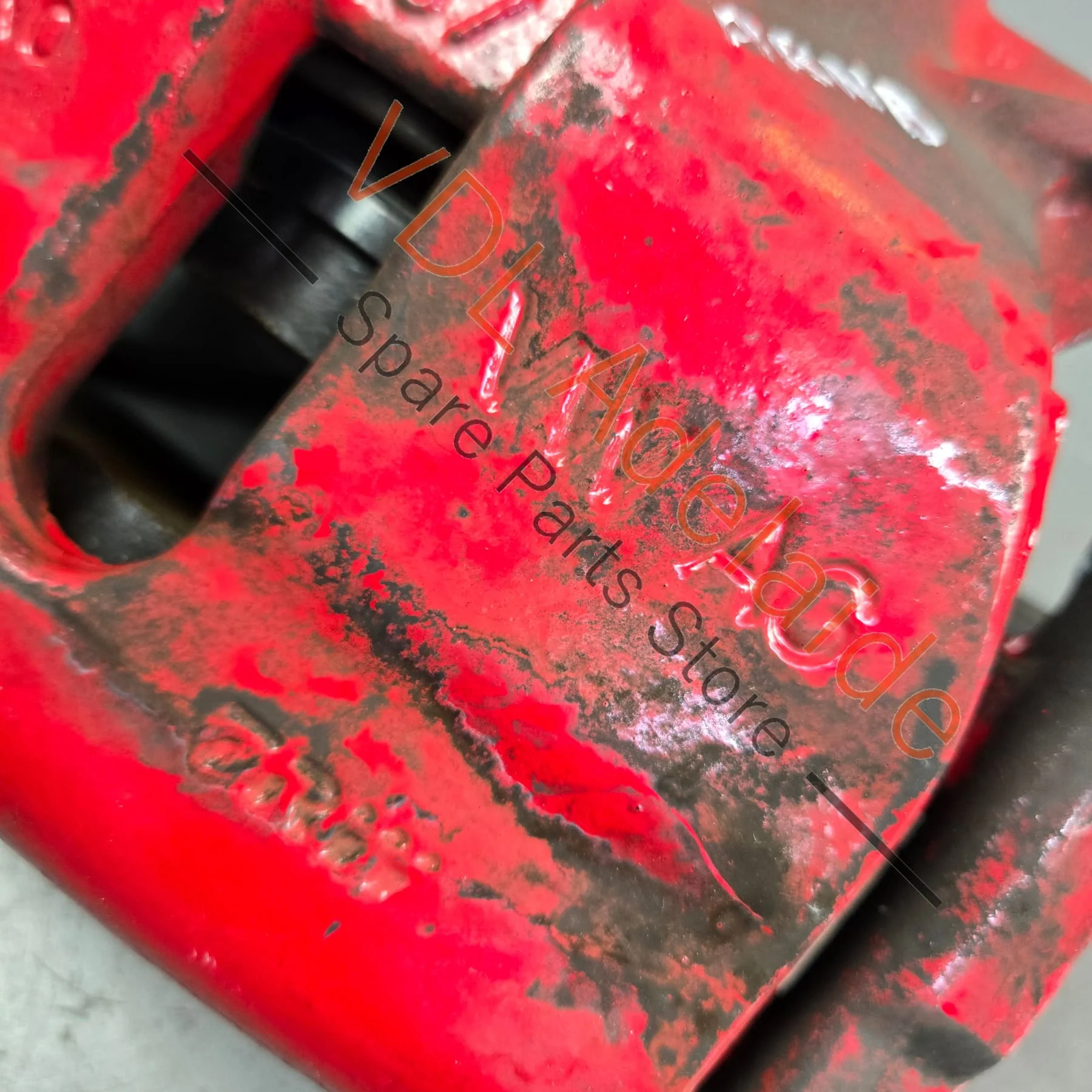 VW Golf Gti MK7 Front Red Brake Caliper Housing Pair 5G0615123 5G0615124C - Image 3