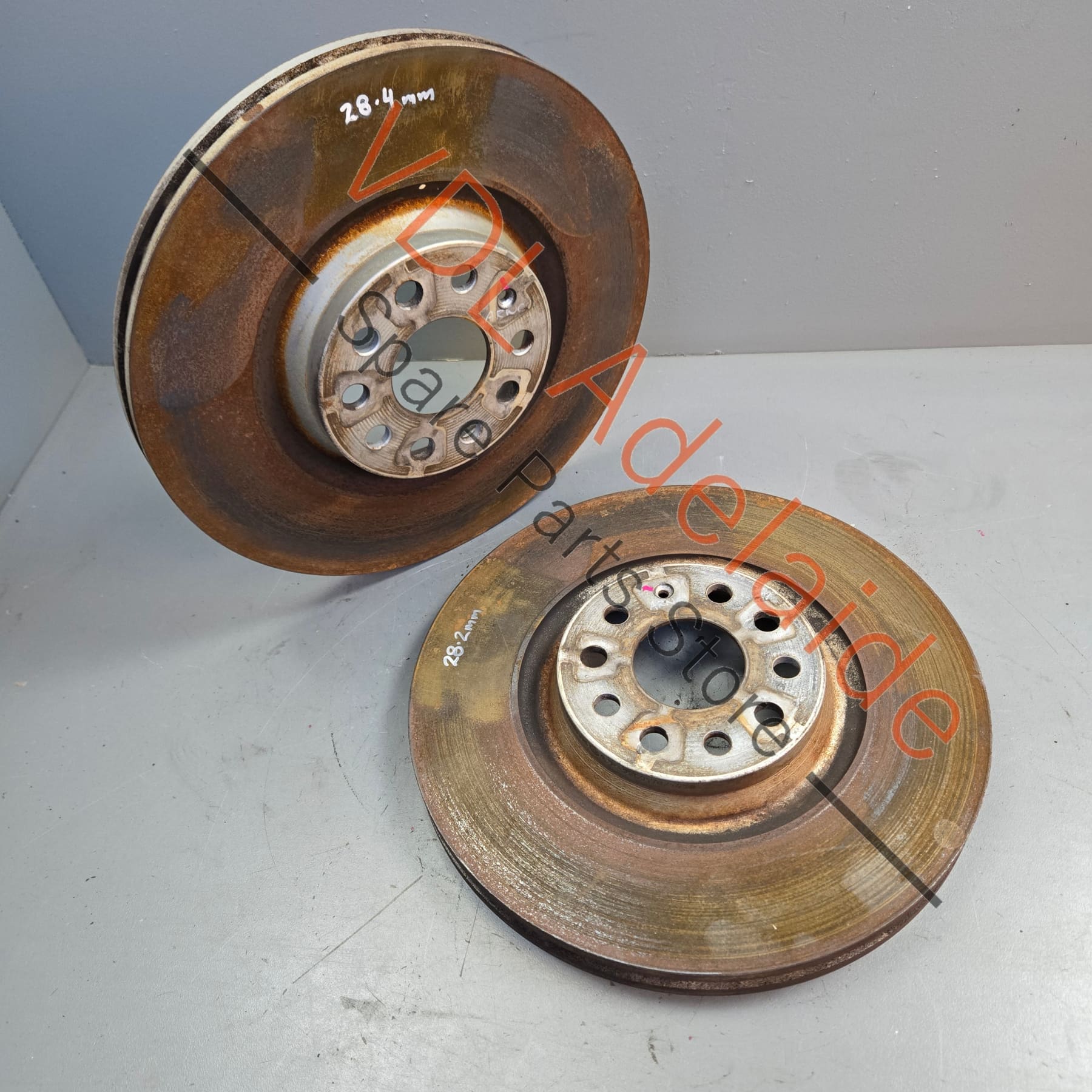 VW Golf MK7 R Audi S3 Pair of 340mm x 30mm Front Brake Disc Rotors 1K0615301AD