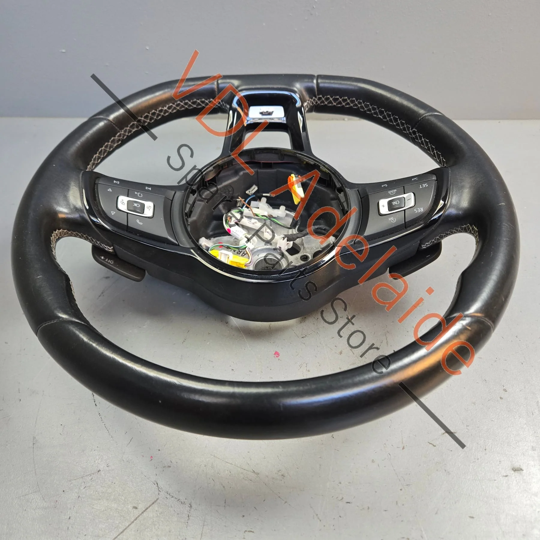 VW Golf R MK7 Flat Bottom Sports Leather Steering Wheel 5G0419091HS - Image 8