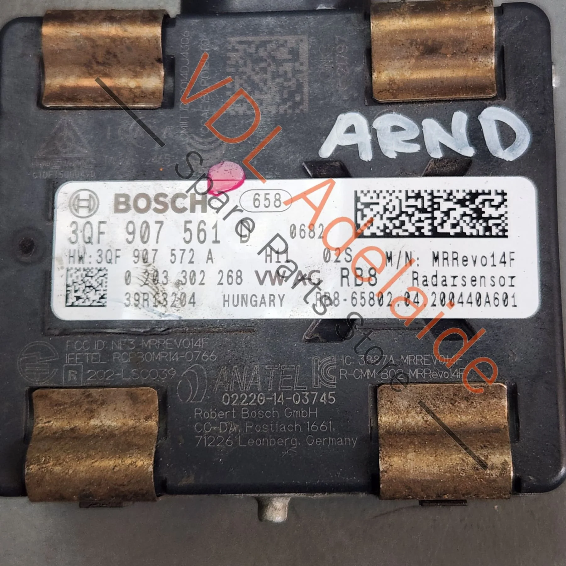 VW Golf MK7 7.5 Front ACC Distance Radar 3QF907561D - Image 3
