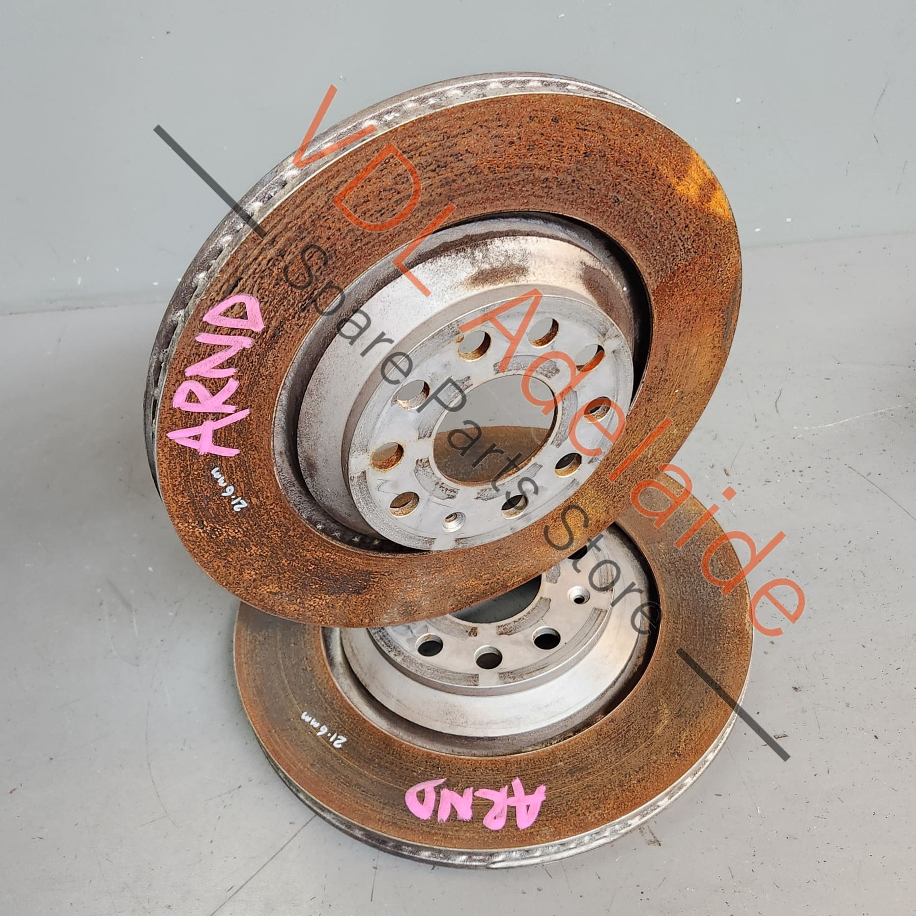 VW Golf MK7 Rear Disc Brake Rotors pair 310mm x 22mm Vented