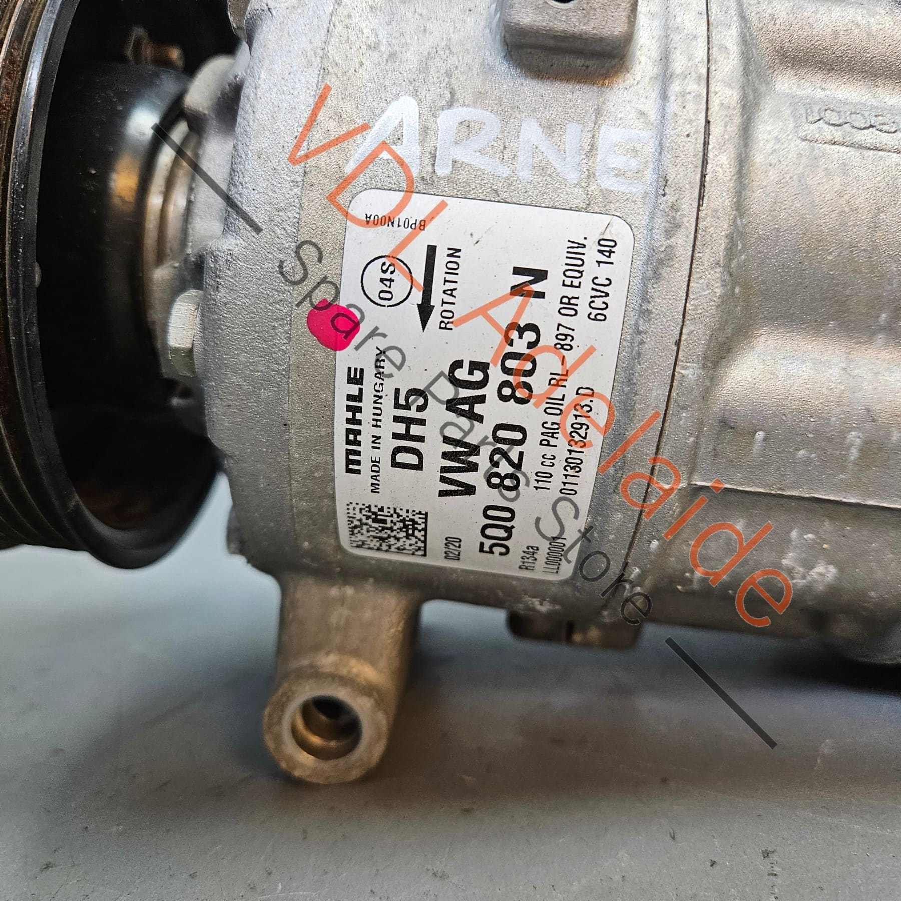 VW Audi AC Compressor 5Q0820803N 5Q0820803P - Image 2