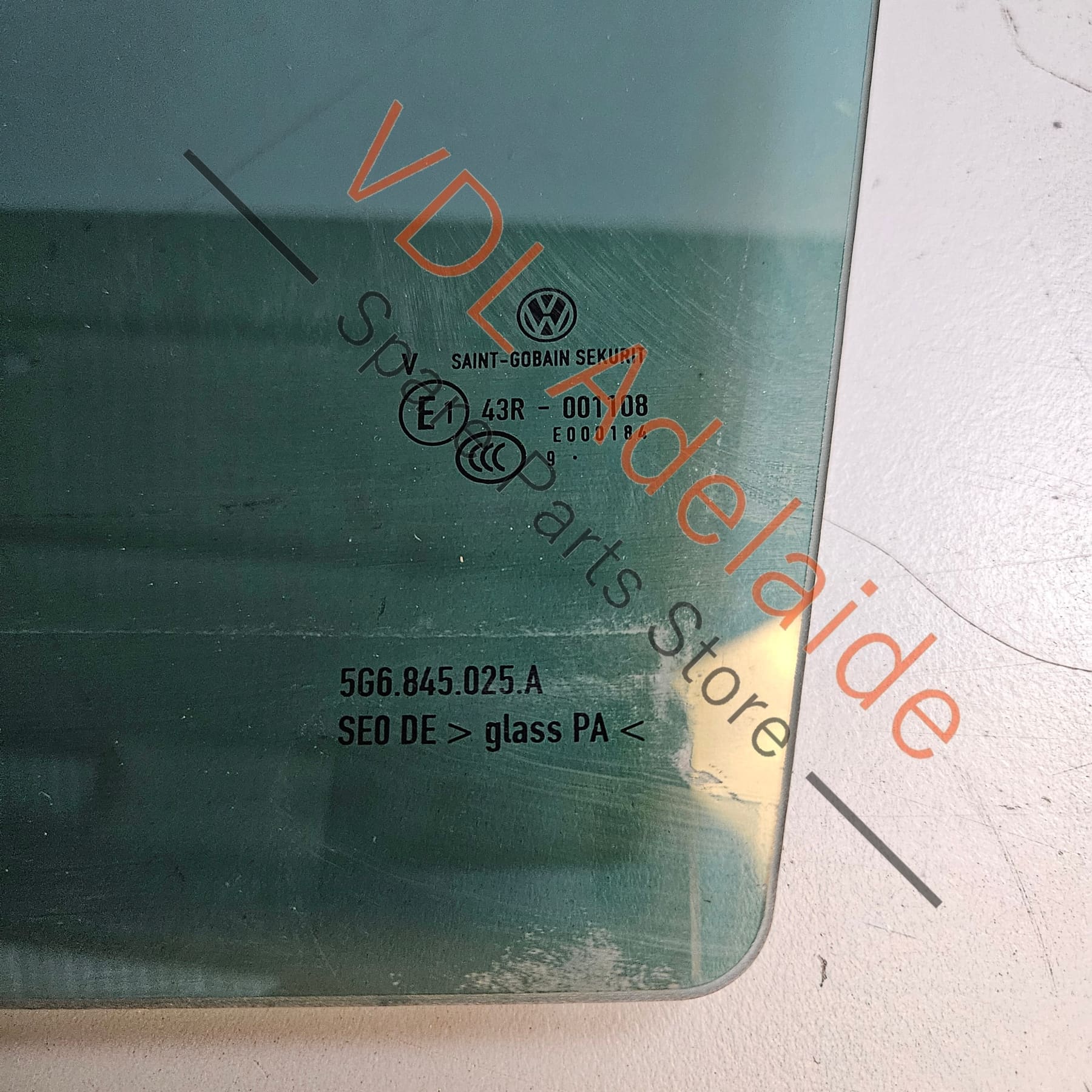 VW Golf MK7 7.5 Rear Left Dark Tinted Window Glass 5G6845025A - Image 2