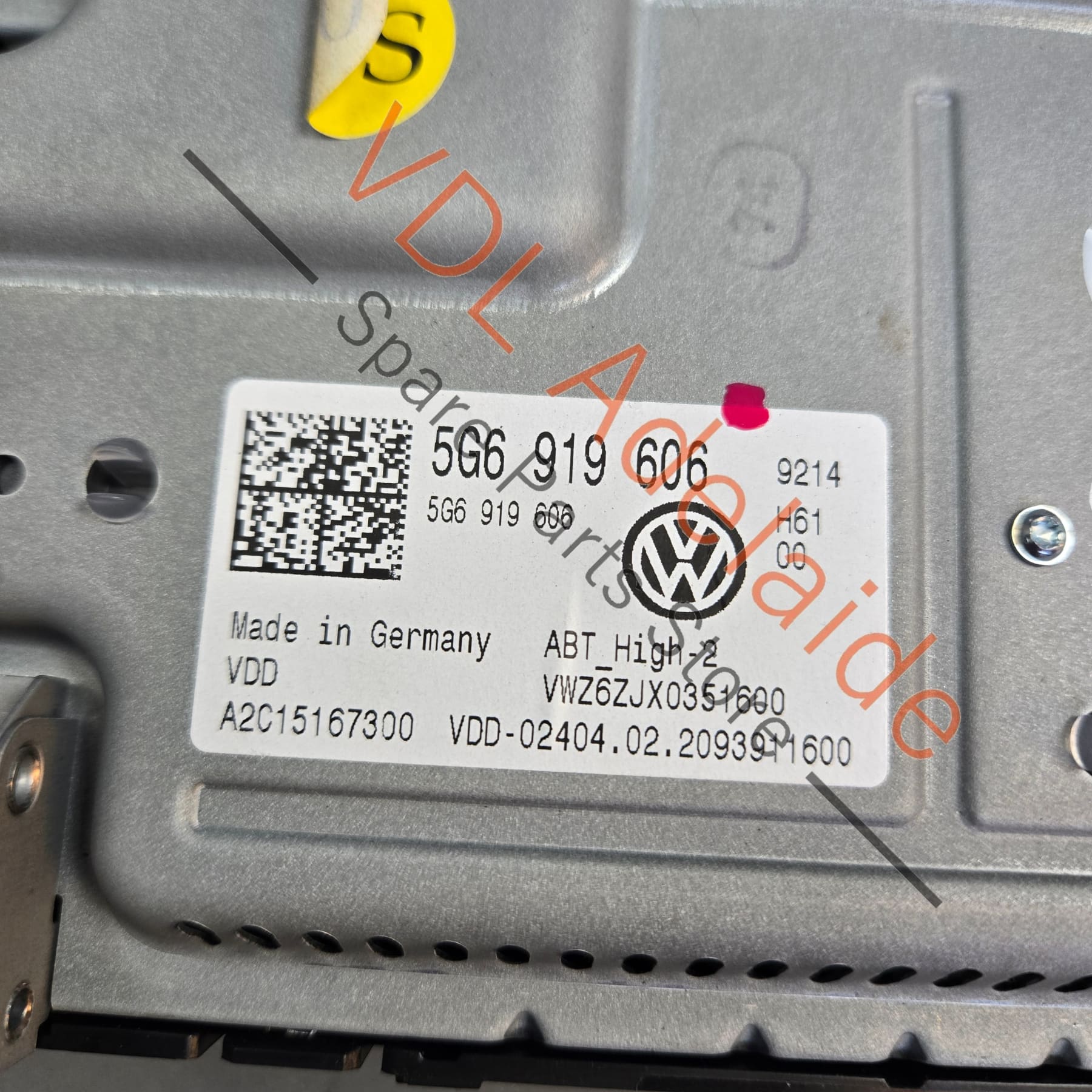 VW Golf MK7 Discover Media 9.2in Touchscreen Display Satnav Head Unit Screen 5G6919606 - Image 4