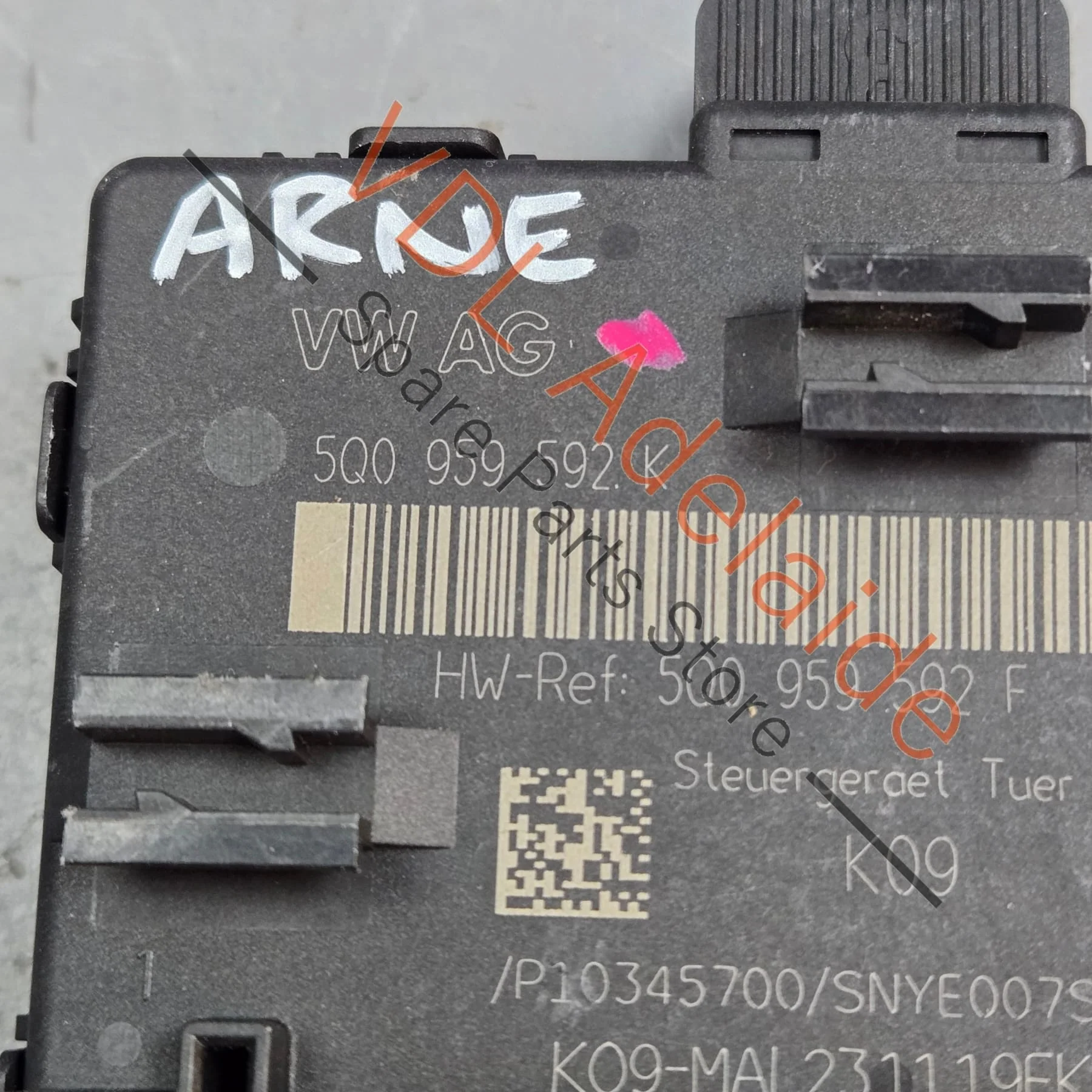 Audi Q3 A3 VW Golf MK7 7.5 Front Passengers Door Control Unit 5Q0959592K - Image 2