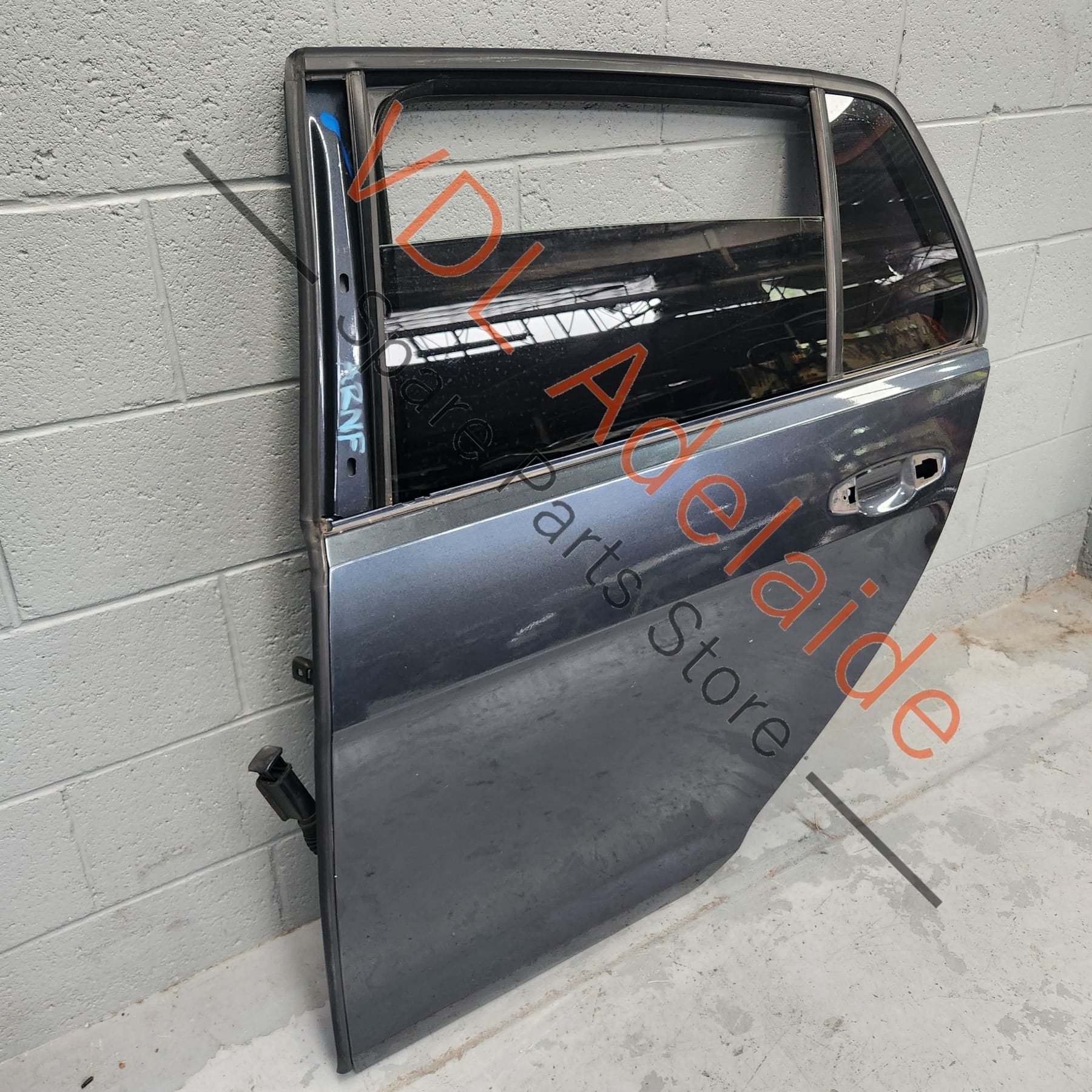VW Golf MK7 Rear Left Door Shell Panel Dark Iron Blue Metallic 8P8P LD5G - Image 5