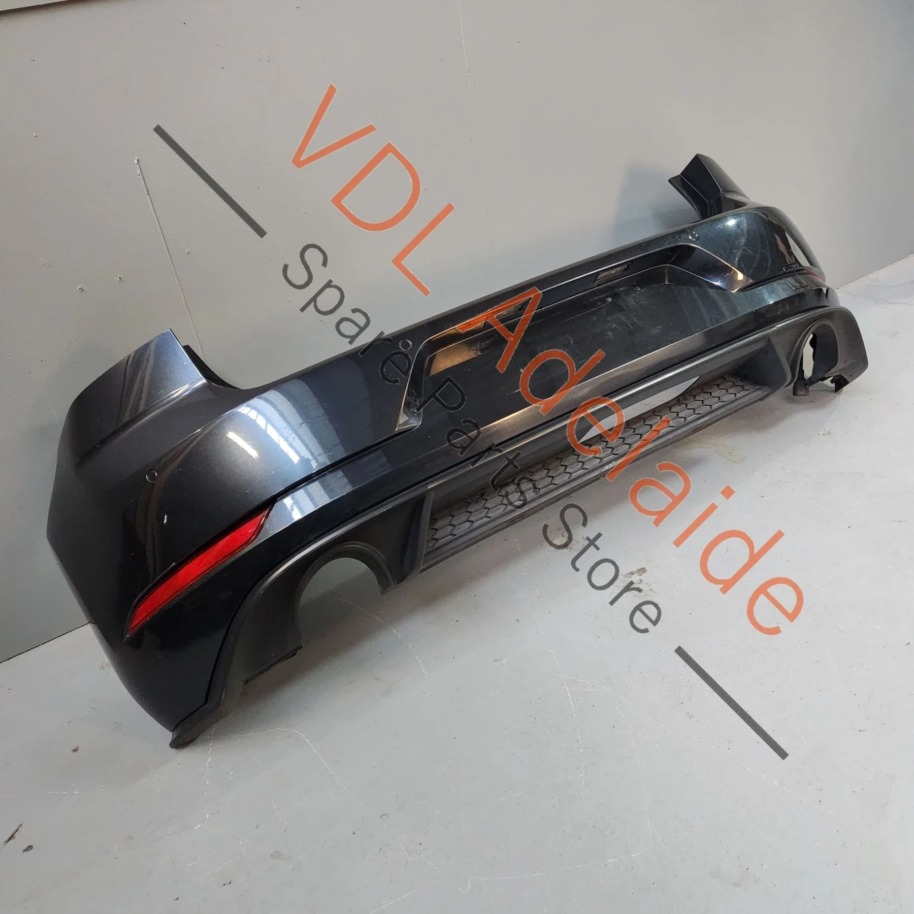 VW Golf Mk7.5 GTi Rear Bumper Cover & Lower Diffuser Dark Iron Blue Metallic 8P8P LD5G 5G6807417BQ GRU 5G6807568AB 9B9 - Image 7
