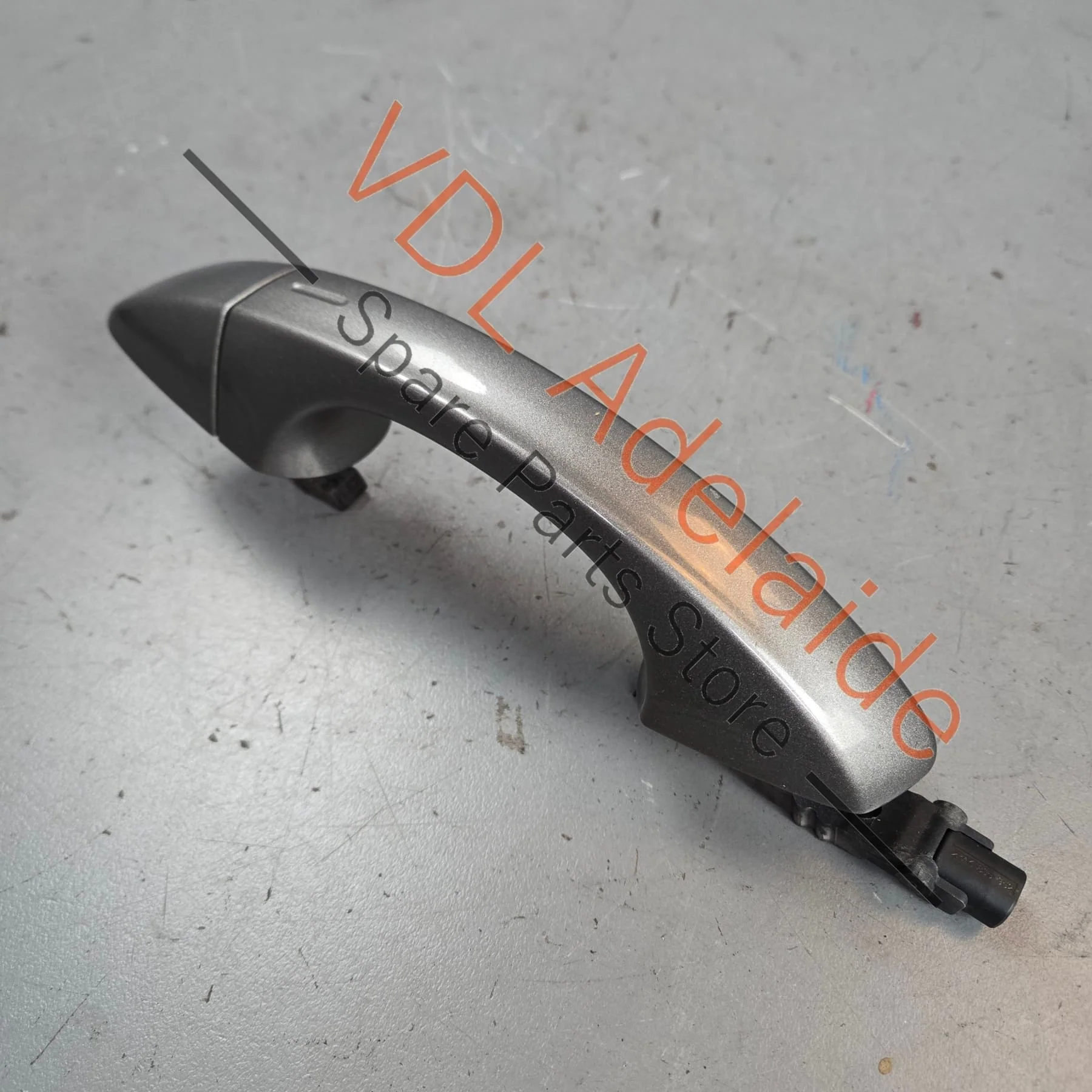 VW Golf R MK7 7.5 Kessy Exterior Door Handle Front Left Keyless Entry 5G0837205Q Limestone Grey - Image 3