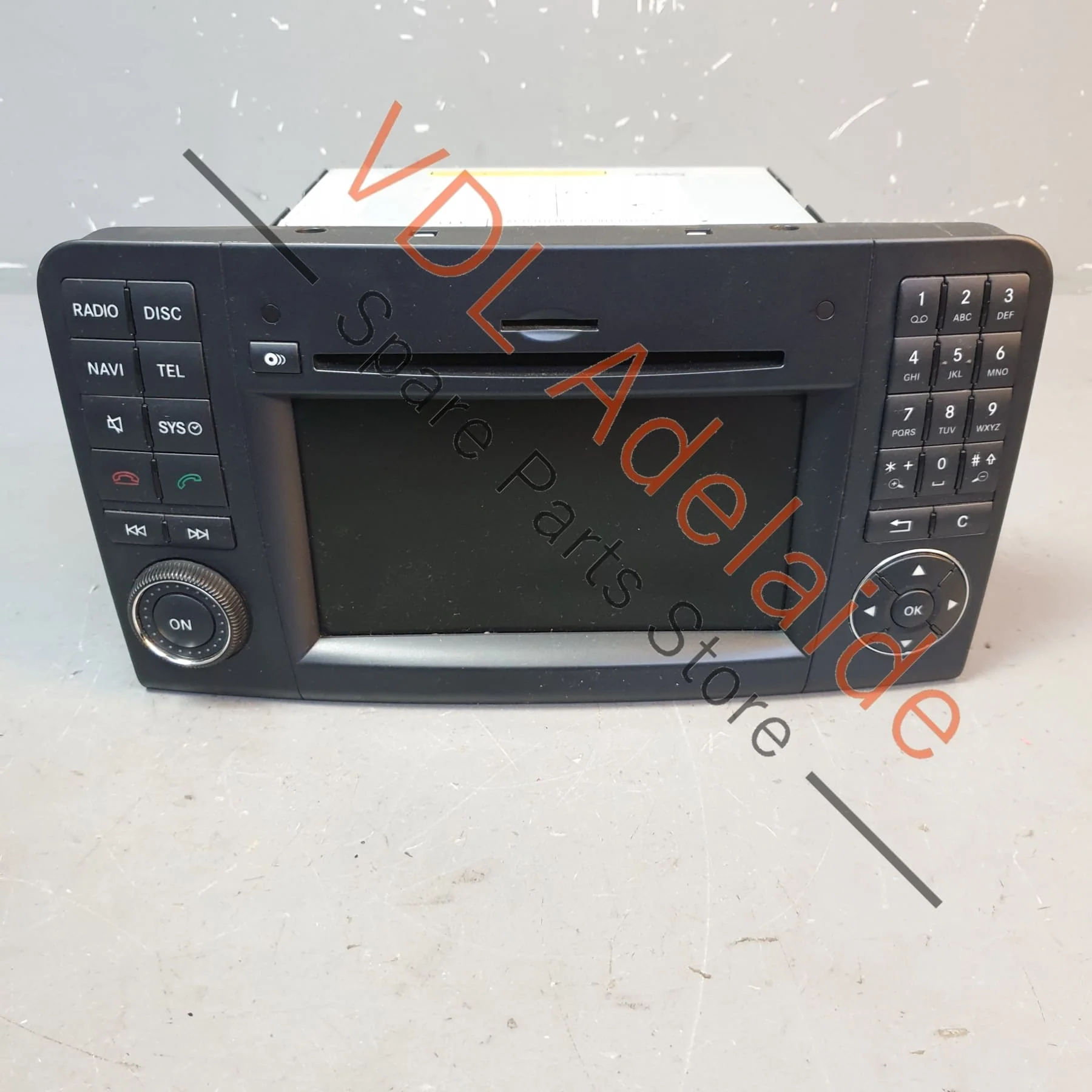 Mercedes W164 NTG2.5 Comand Head Unit Radio Display Navigation Nav Screen A1649002401
