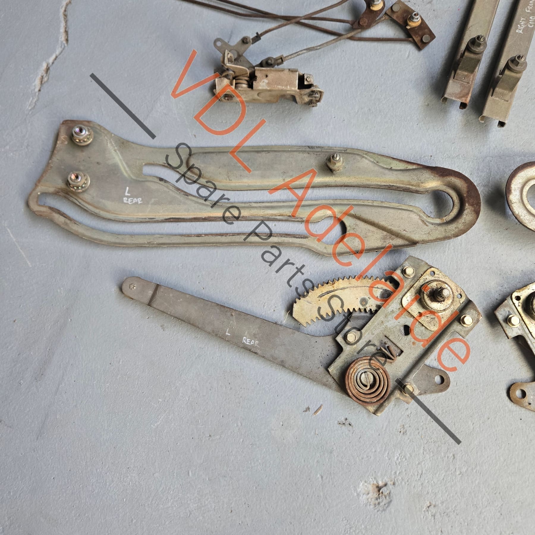 Datsun C110 240K GT Coupe Set of Window Winder and Door Lock Mechanisms - Image 8