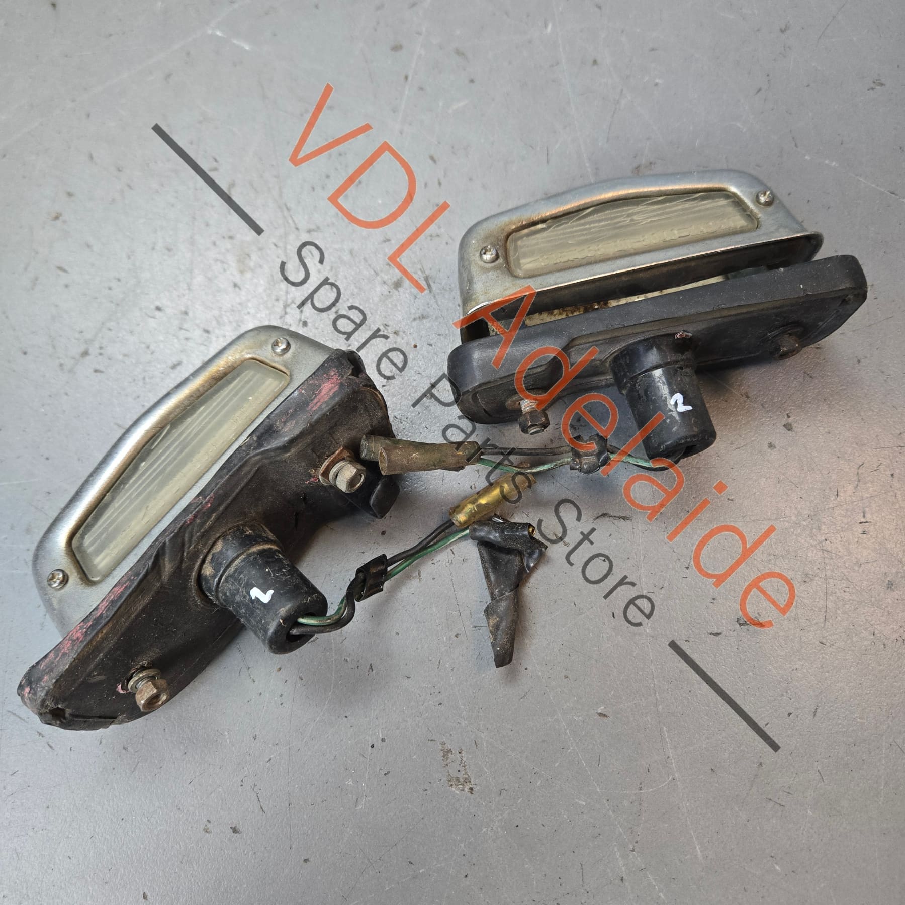 Datsun 1600 510 Licence Plate Light Pair for USA Sedan or Australian Wagon #02 - Image 3