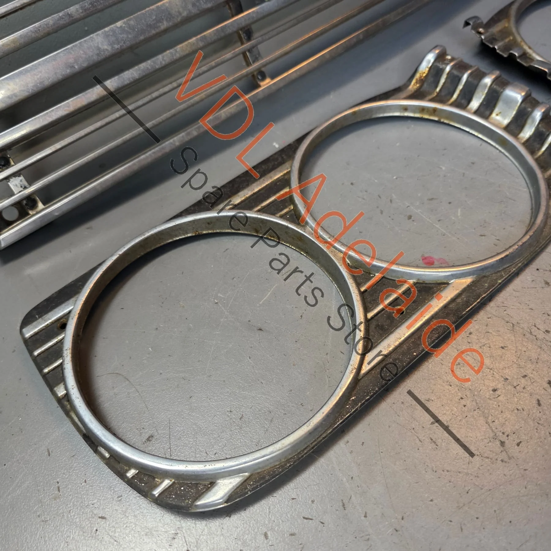 Datsun 1600 510 1968 Front Grille & Headlight Trims Complete with Centre Badge - Image 3