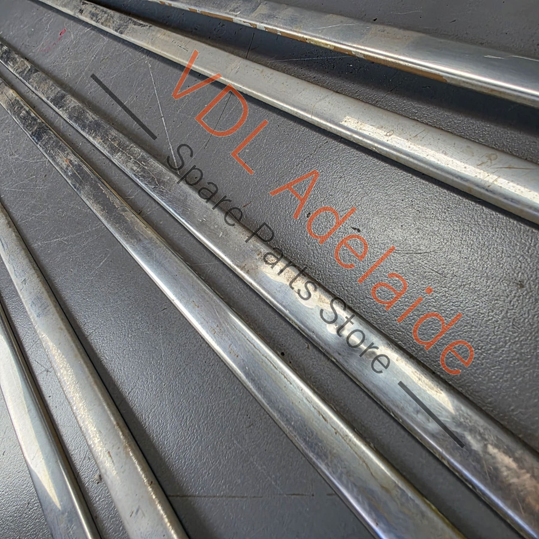 Datsun 1600 510 GL Deluxe Set of Side Chrome Trims Stainless for Fender Door & rear quarter panel #02 - Image 3