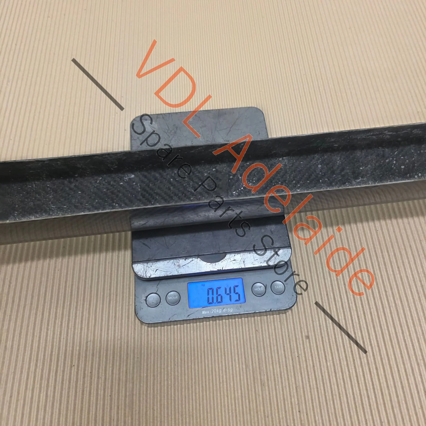 Datsun 510 1600 Bluebird Lightweight Exposed Carbon Fibre REAR Bumper Bar Skin only. Unfinished, only 650g! Aftermarket - Image 2