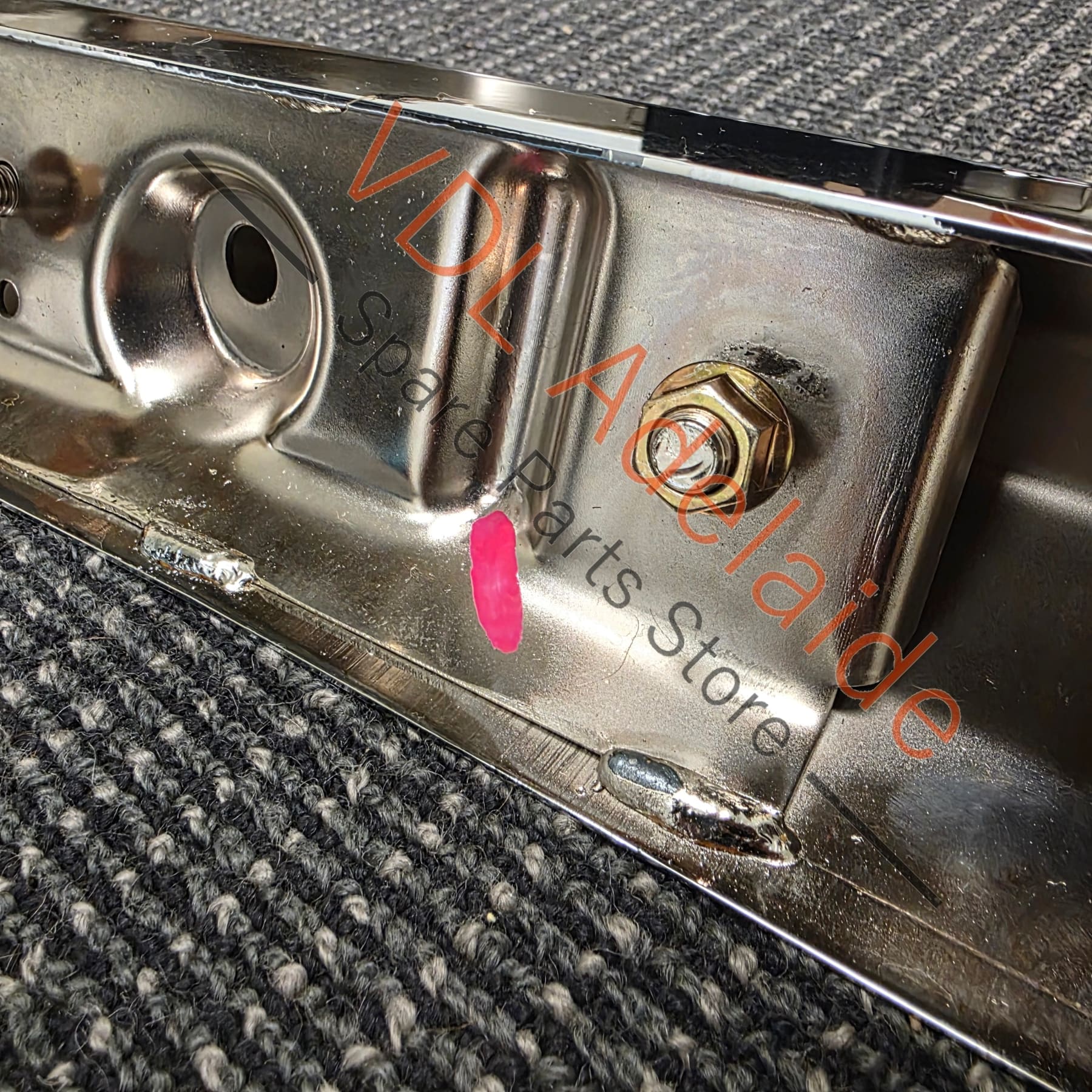 Datsun 510 1600 Bluebird Chrome Plated Stainless Steel Bumper Bar Set Aftermarket - Image 6