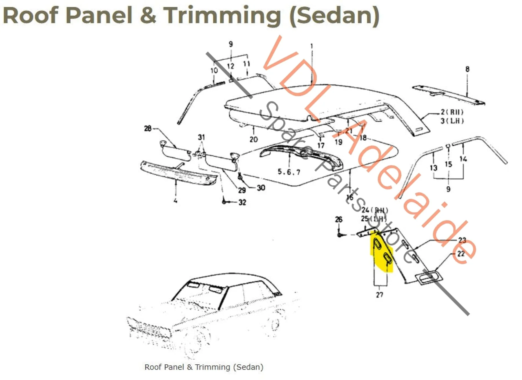 Datsun 1600 510 Rear Interior Pillar Vent Trim Set 73960-21000 Original #03 - Image 2