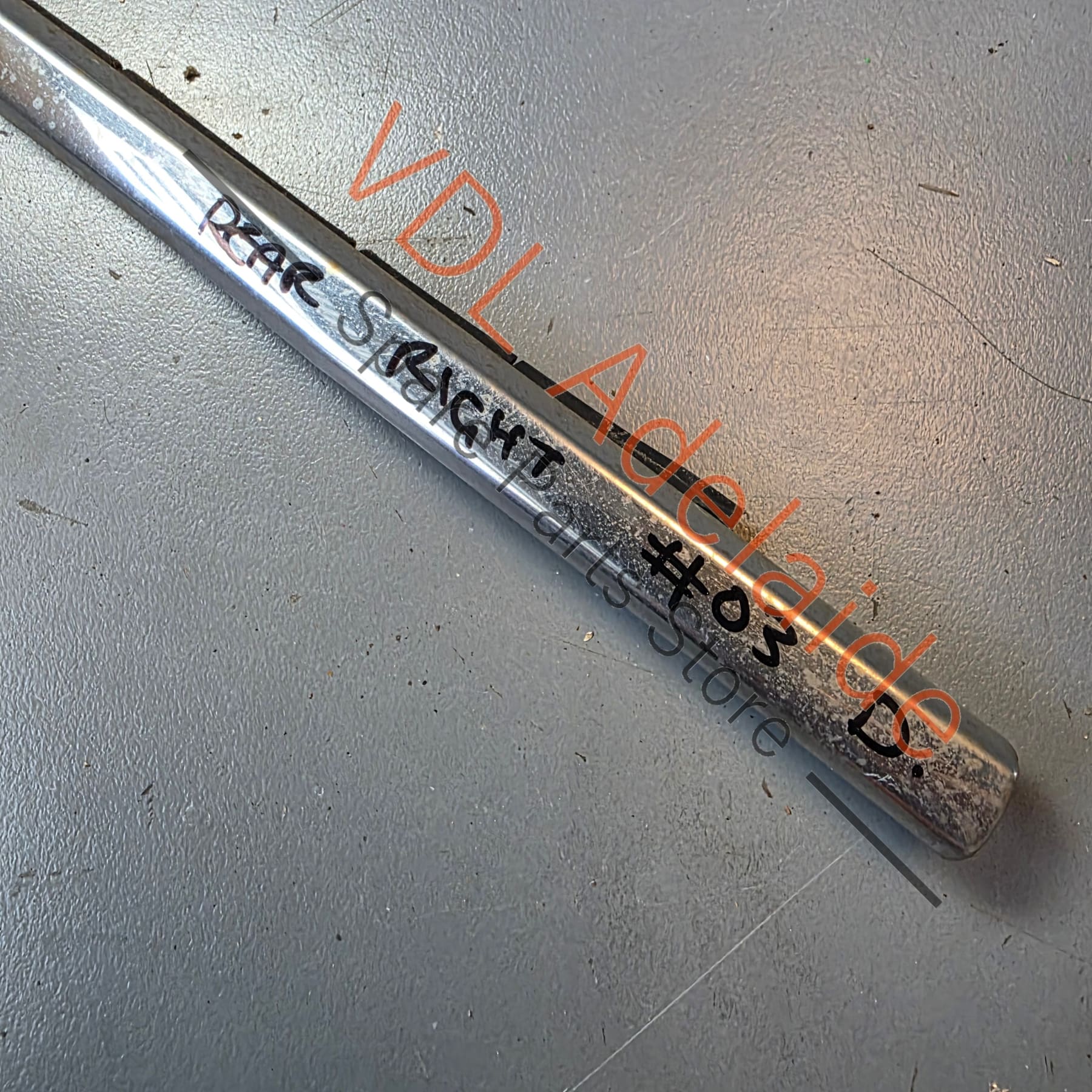 Datsun 1600 510 Rear Right Door Chrome Aperture Trim Stainless 82820-N1600 #03 Dented - Image 6