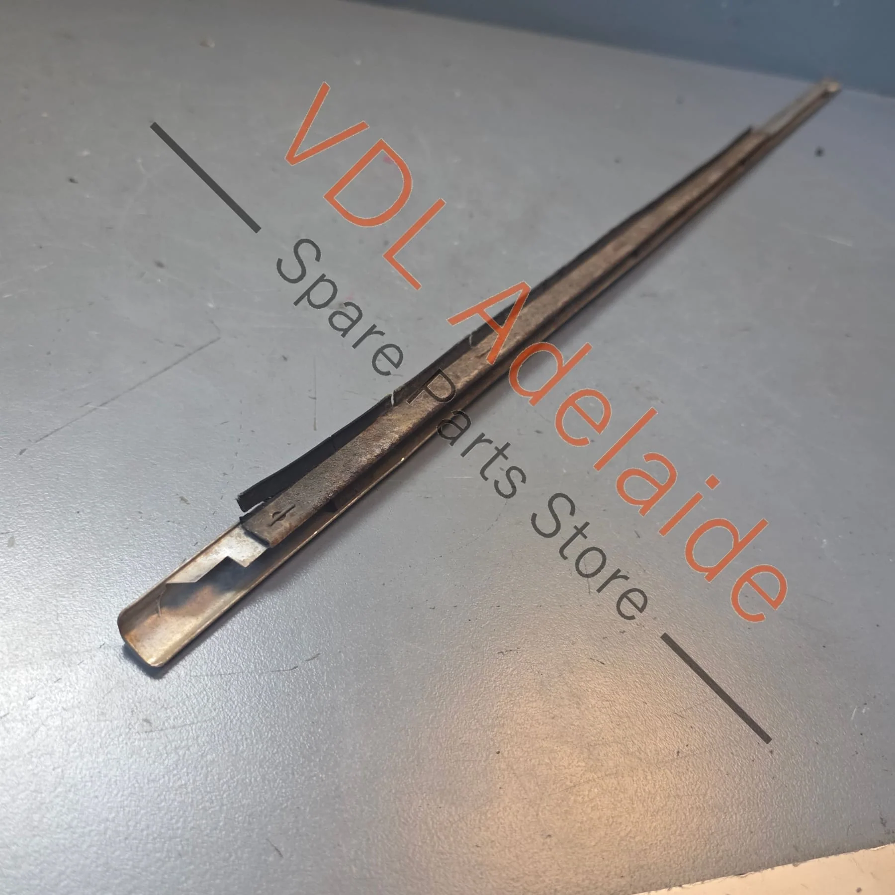 Datsun 1600 510 Rear Right Door Chrome Aperture Trim Stainless 82820-N1600 #03 Dented - Image 8