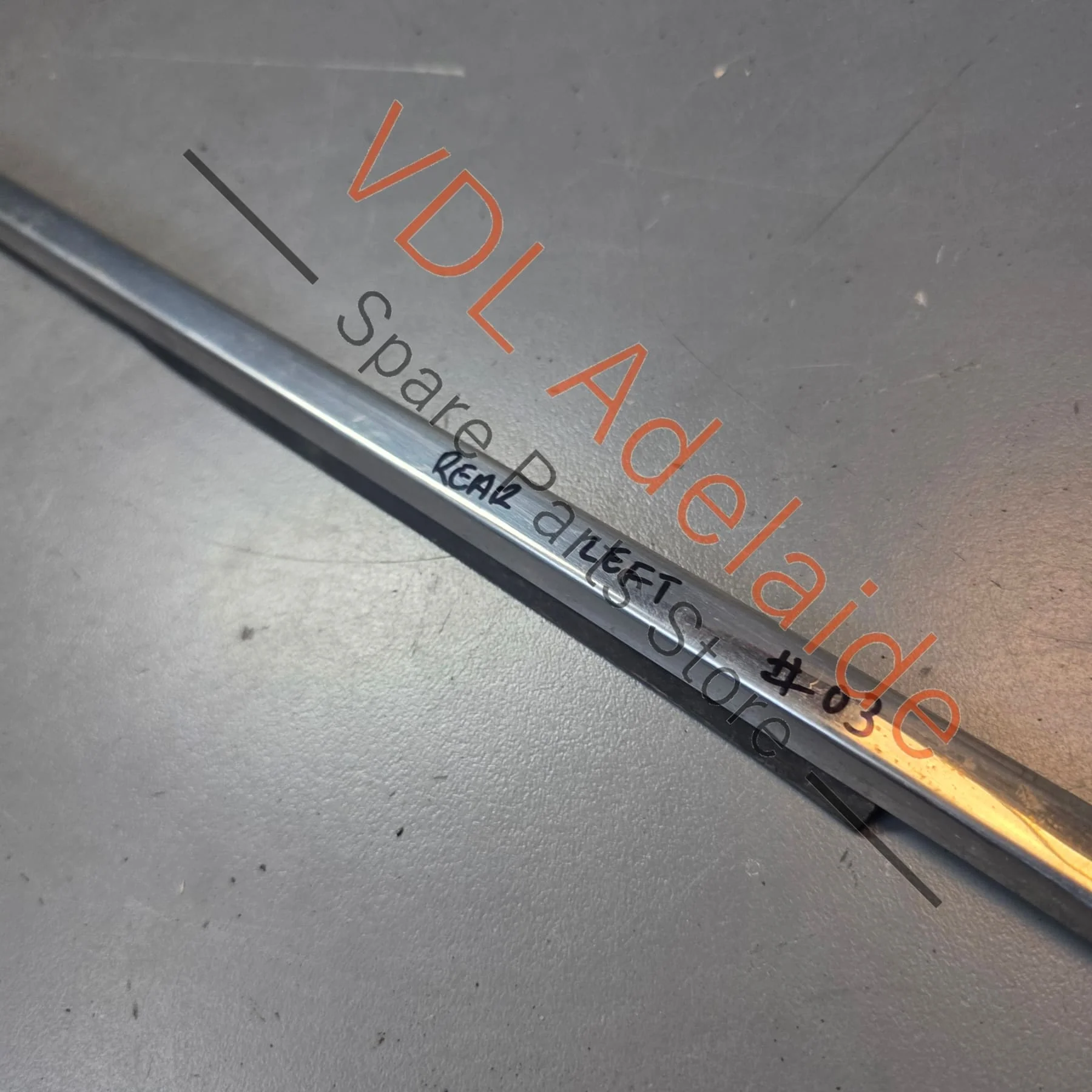 Datsun 1600 510 Rear Left Door Chrome Aperture Trim Stainless 82821-N1600 #03 - Image 2