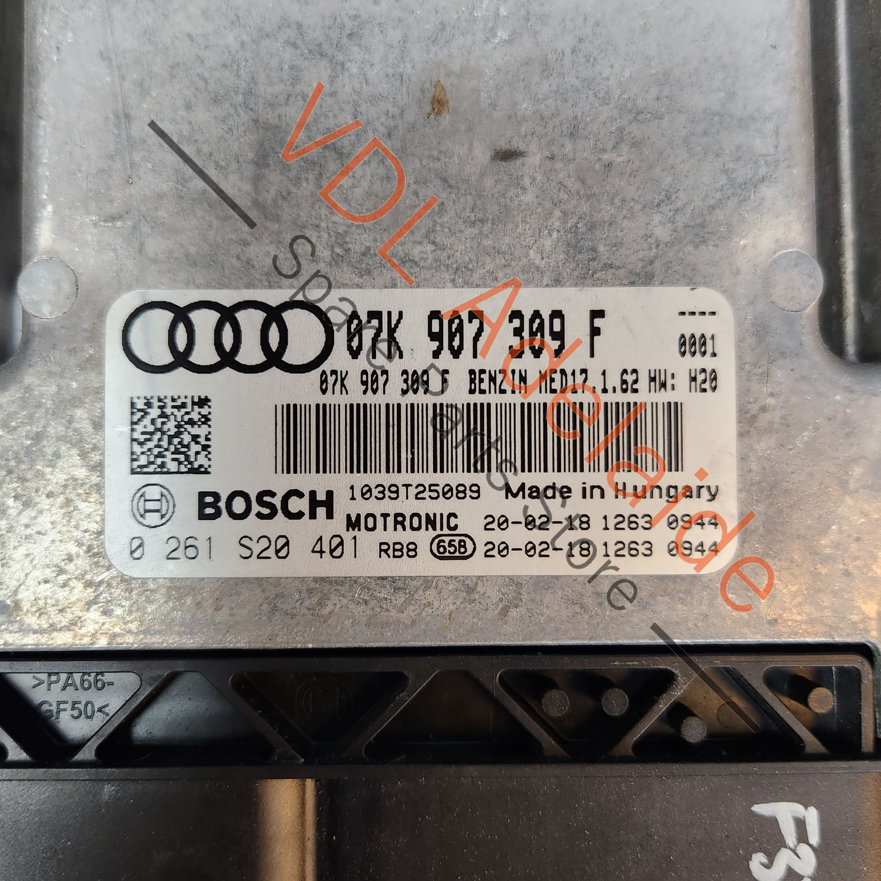 Audi DNWA 2.5T 5Cyl RS3 RSQ3 Engine Controller ECU 83A907404 F30 07K907309F MED17.1.62 - Image 5