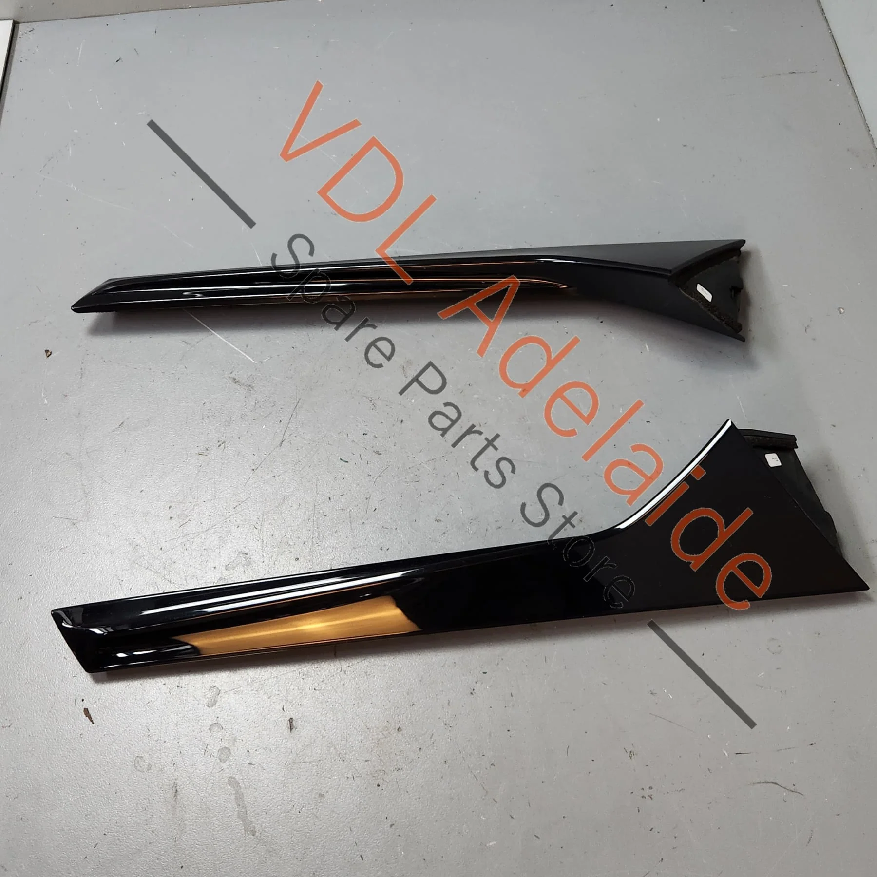 Audi Q3 RSQ3 F3 Rear Boot Hatch Window Spoiler Trim Molding Set Pair Gloss Black 83A854871 83A854872 - Image 7