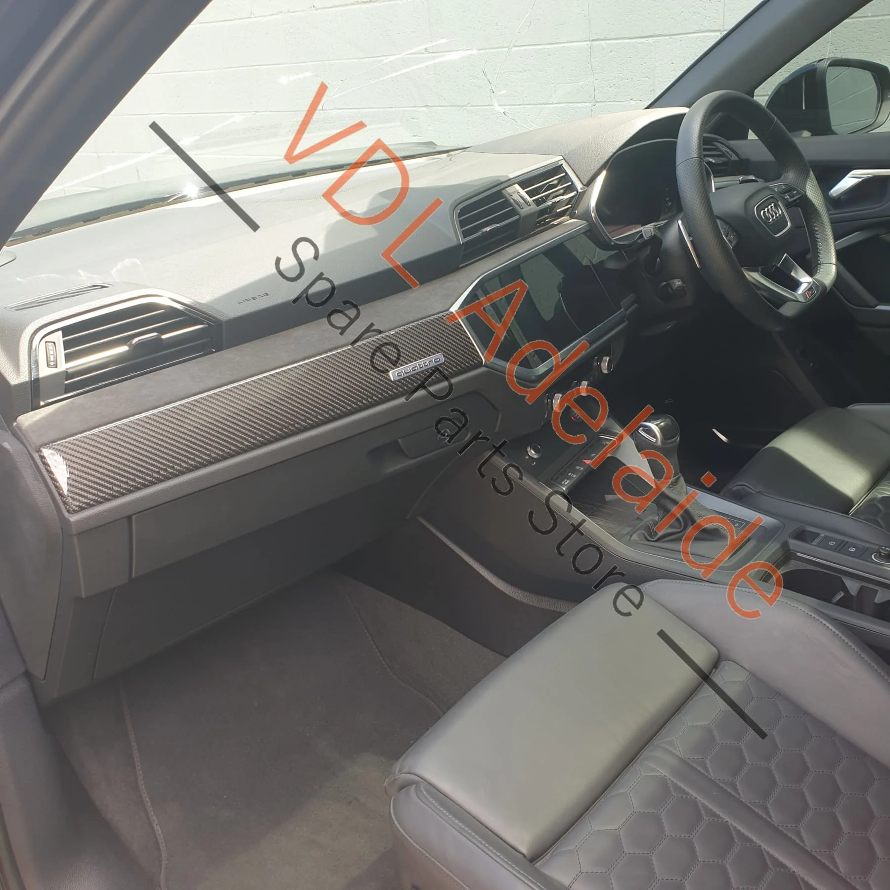Audi RSQ3 F3 Alcantara Dashboard Inlay Interior Trim 83C853241A 25M - Image 3