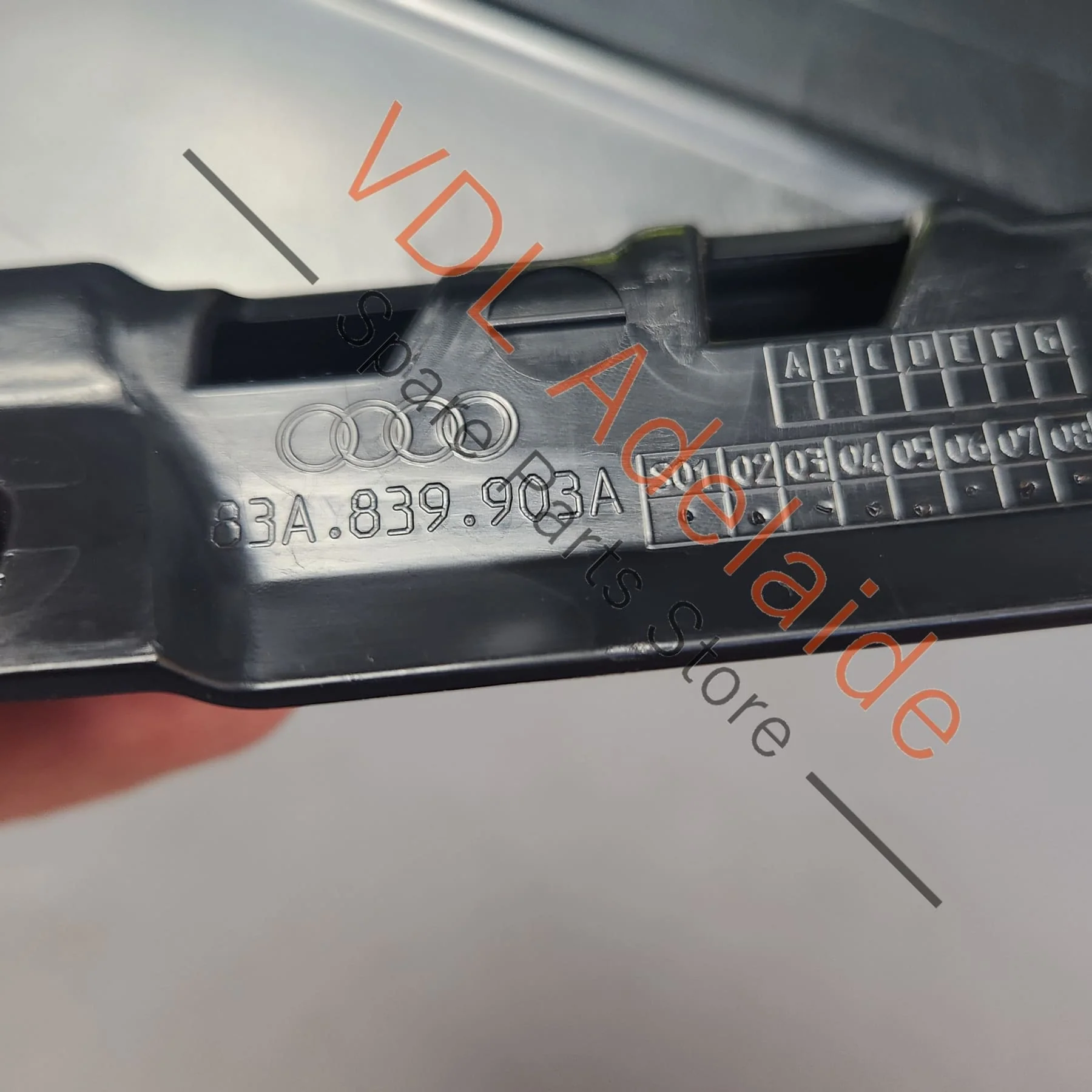 Audi RSQ3 Q3 F3 Rear Left Door Exterior C Pillar Trim Molding Gloss Black 83A839903A - Image 8