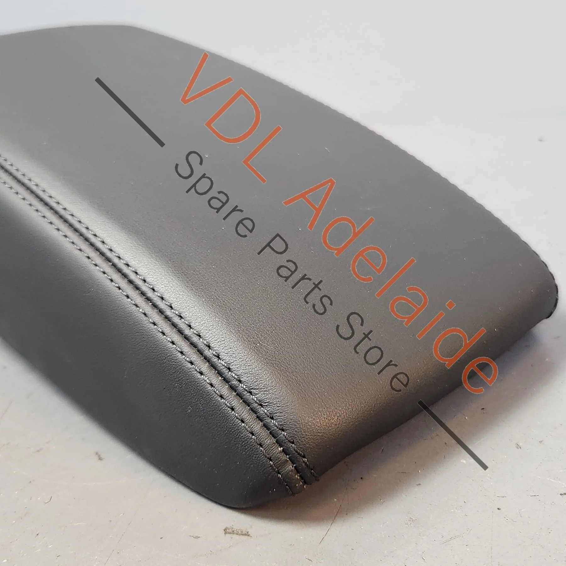 Audi RSQ3 F3 Interior Middle Armrest Black with Grey Stitch 83A864207B 25D - Image 5