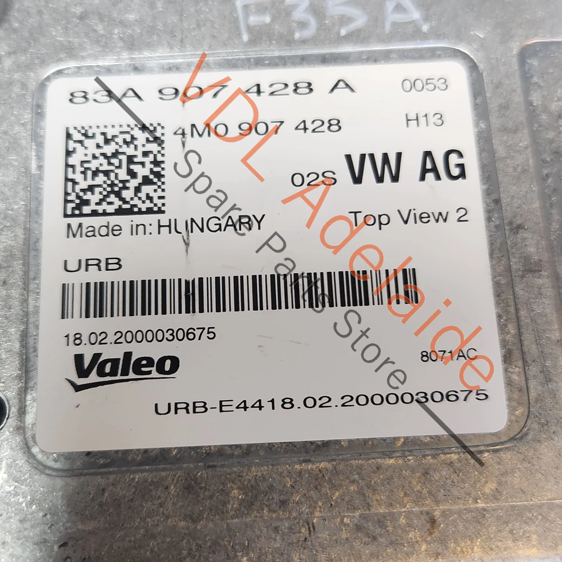 Audi Real Top View Camera Control Module 83A907428A 4M0907428 - Image 2