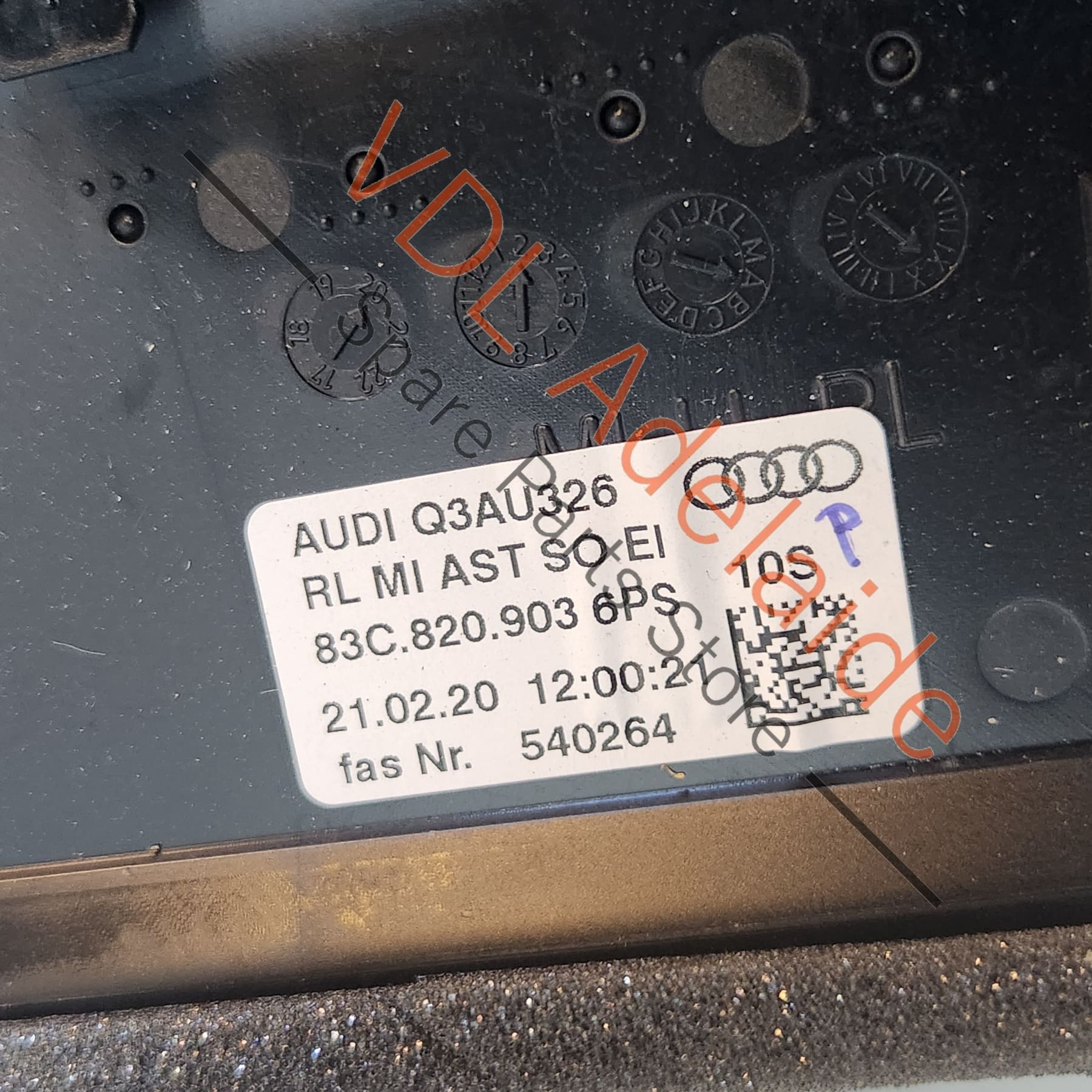 Audi Q3 RSQ3 F3 Centre Dashboard Air Vent Interior 83C820903 6PS - Image 6
