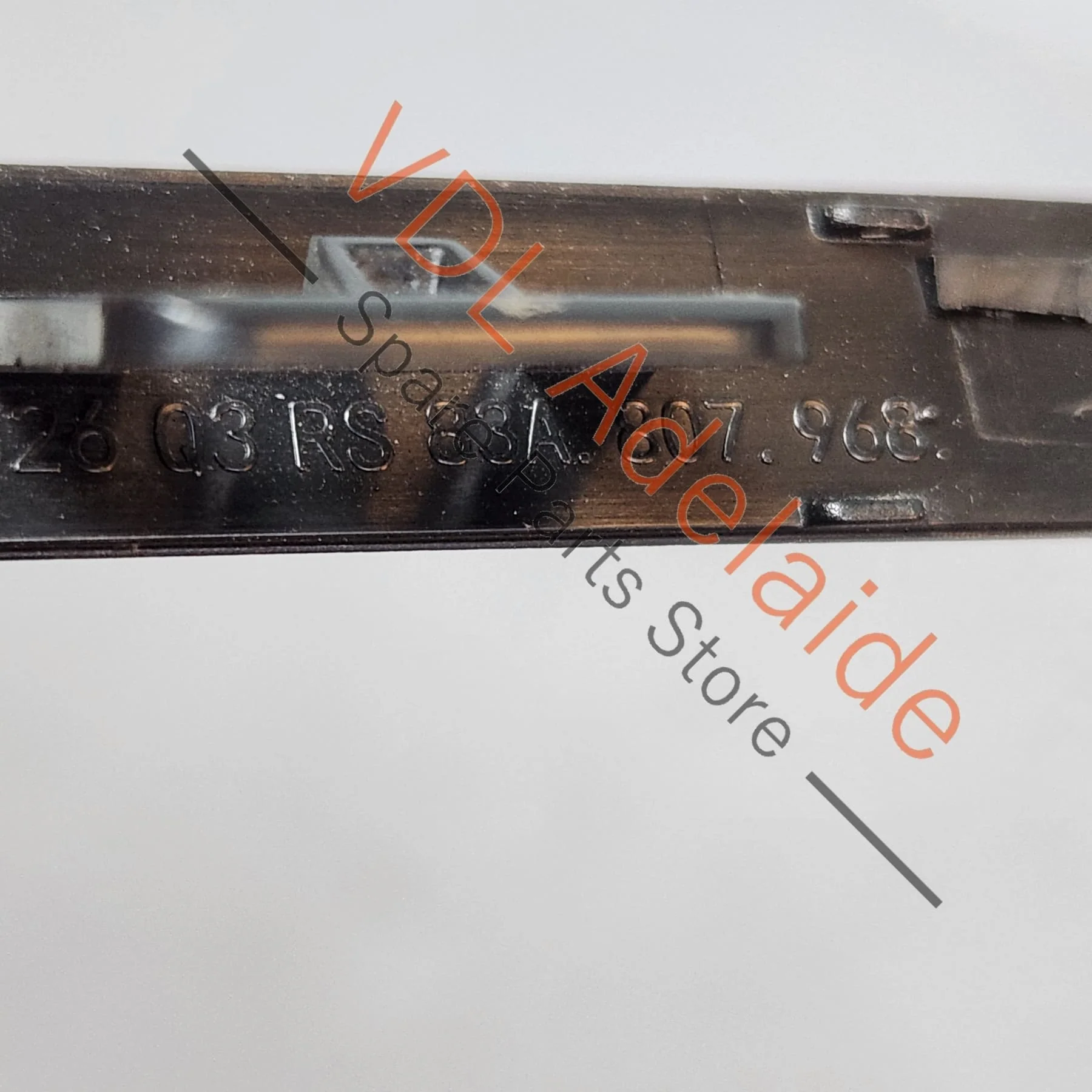 Audi RSQ3 F3 Front Bumper Black Trim Strip Right Side Next to Grille 83A807968 - Image 3